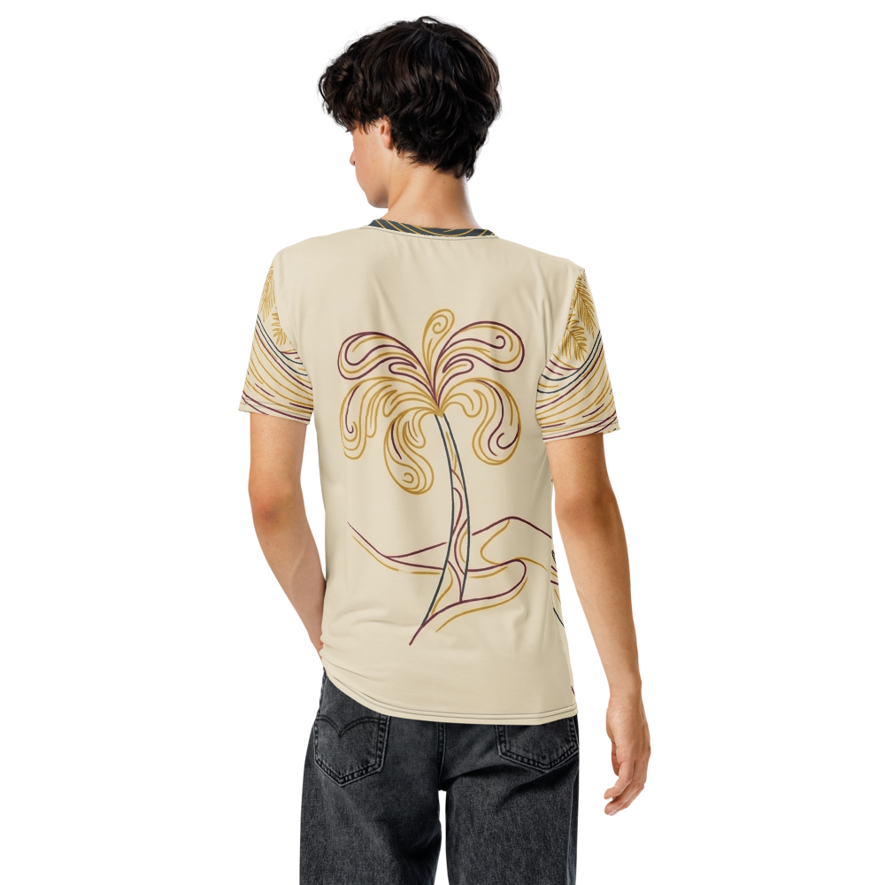 Surfer mit Palme im Linework Look — Ansicht 6