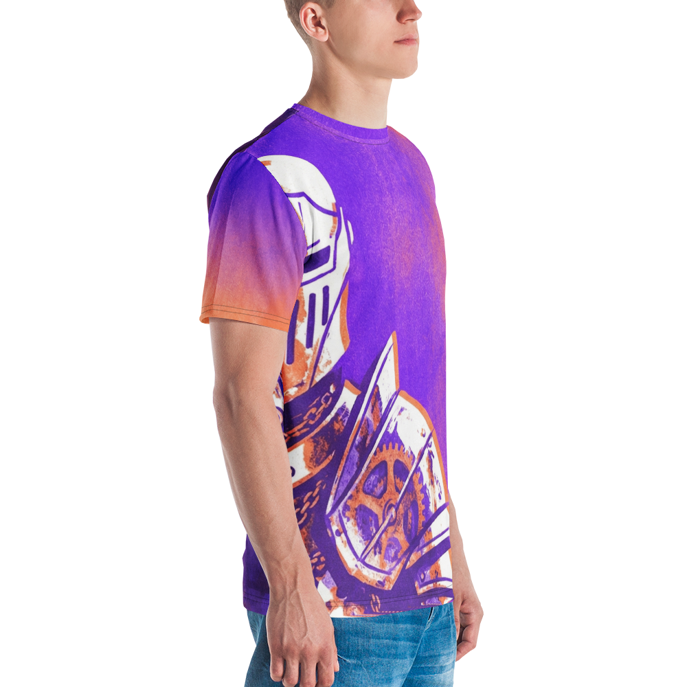 Steampunk Ritter T-Shirt mit Zahnrad — Ansicht 5