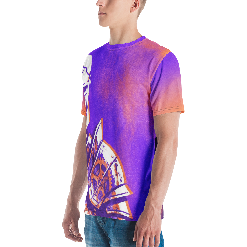 Steampunk Ritter T-Shirt – Zahnrad-Rüstung Design