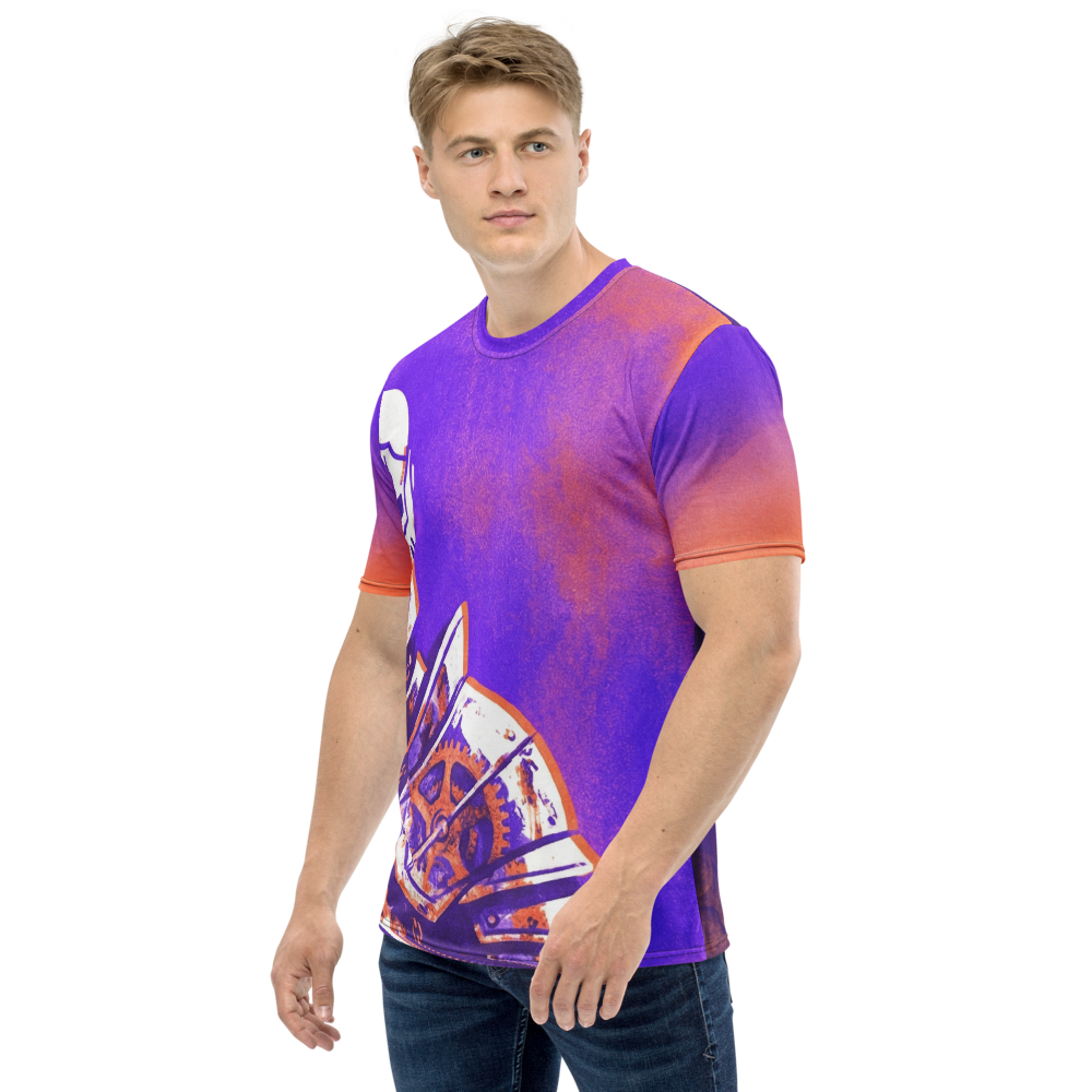 Steampunk Ritter T-Shirt – Zahnrad-Rüstung Design