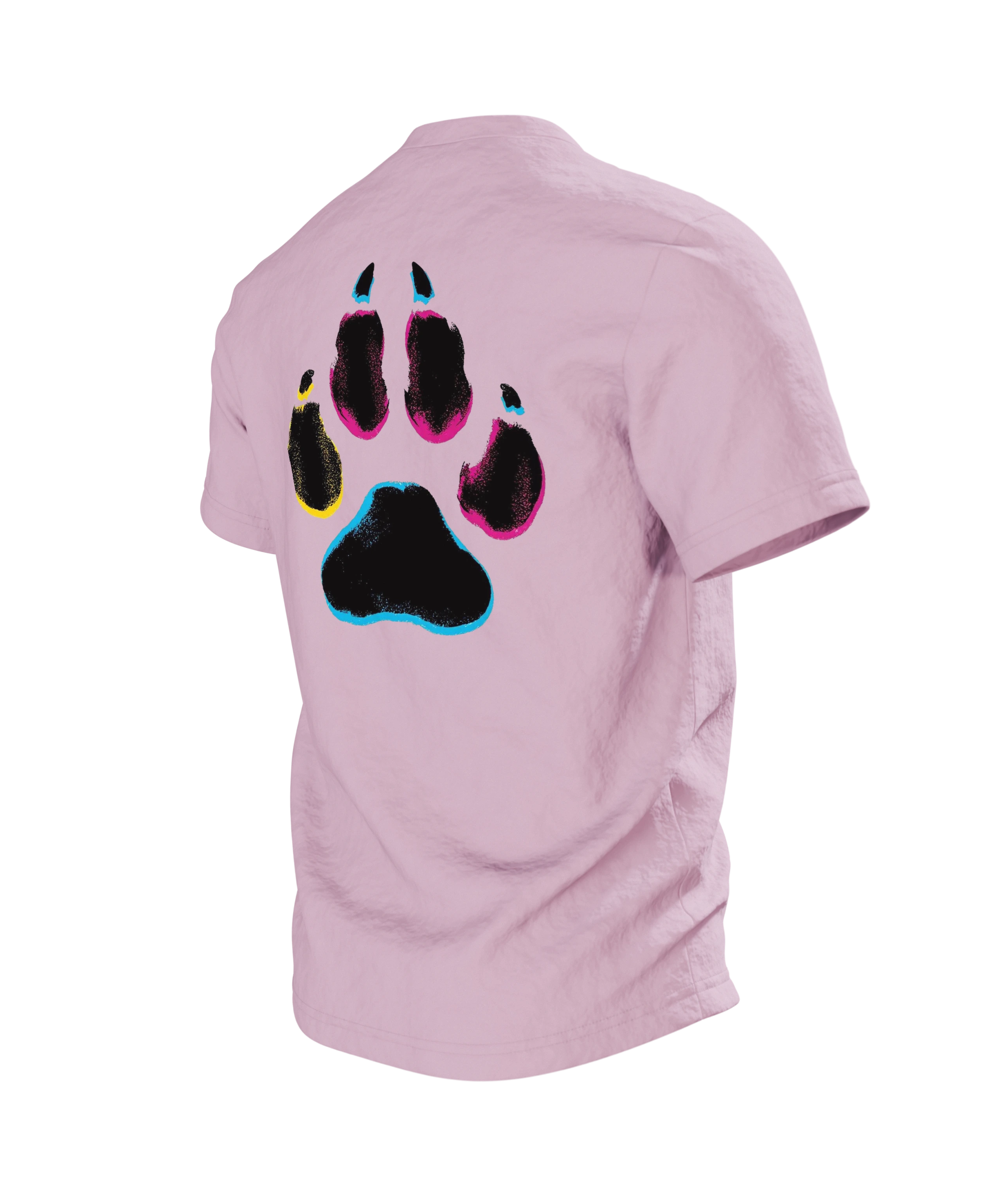 Australian Shepherd Pop-Art Hund Baumwoll T-Shirt — Rückseite