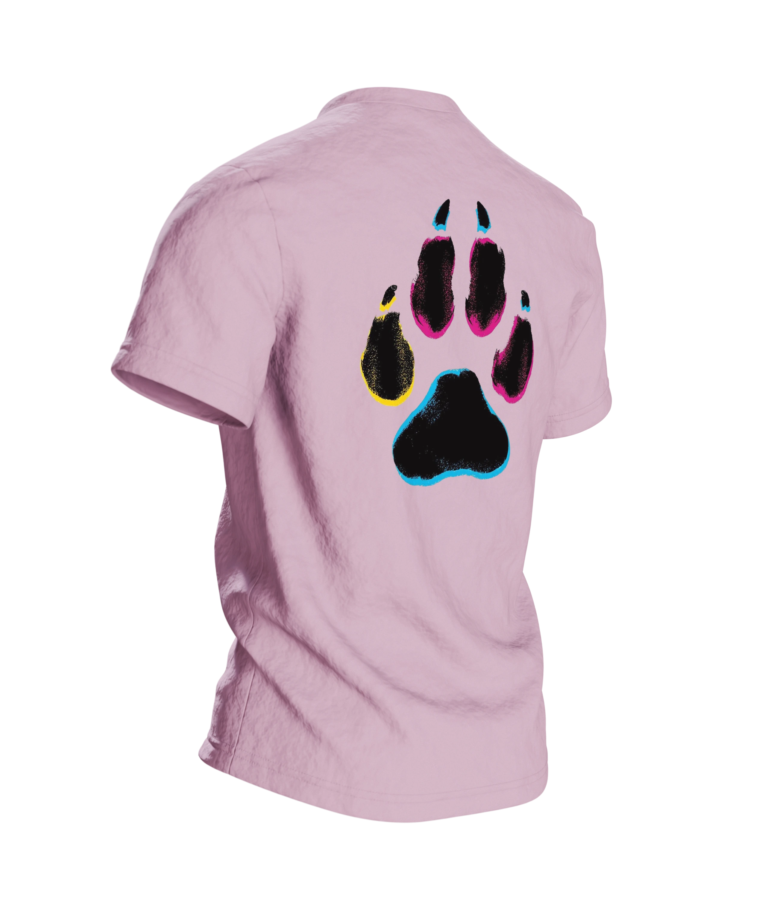 Australian Shepherd Pop-Art Hund Baumwoll T-Shirt — Rückseite