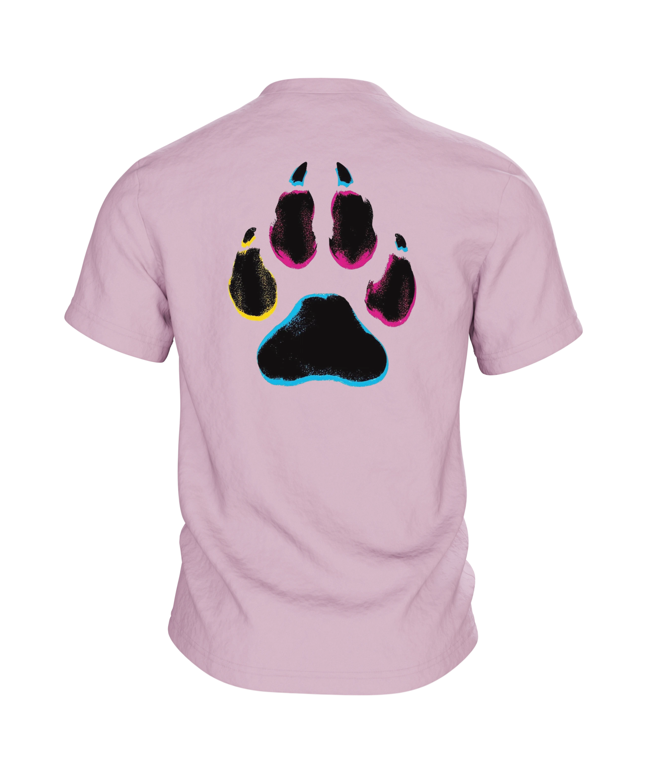 Australian Shepherd Pop-Art Hund Baumwoll T-Shirt — Rückseite