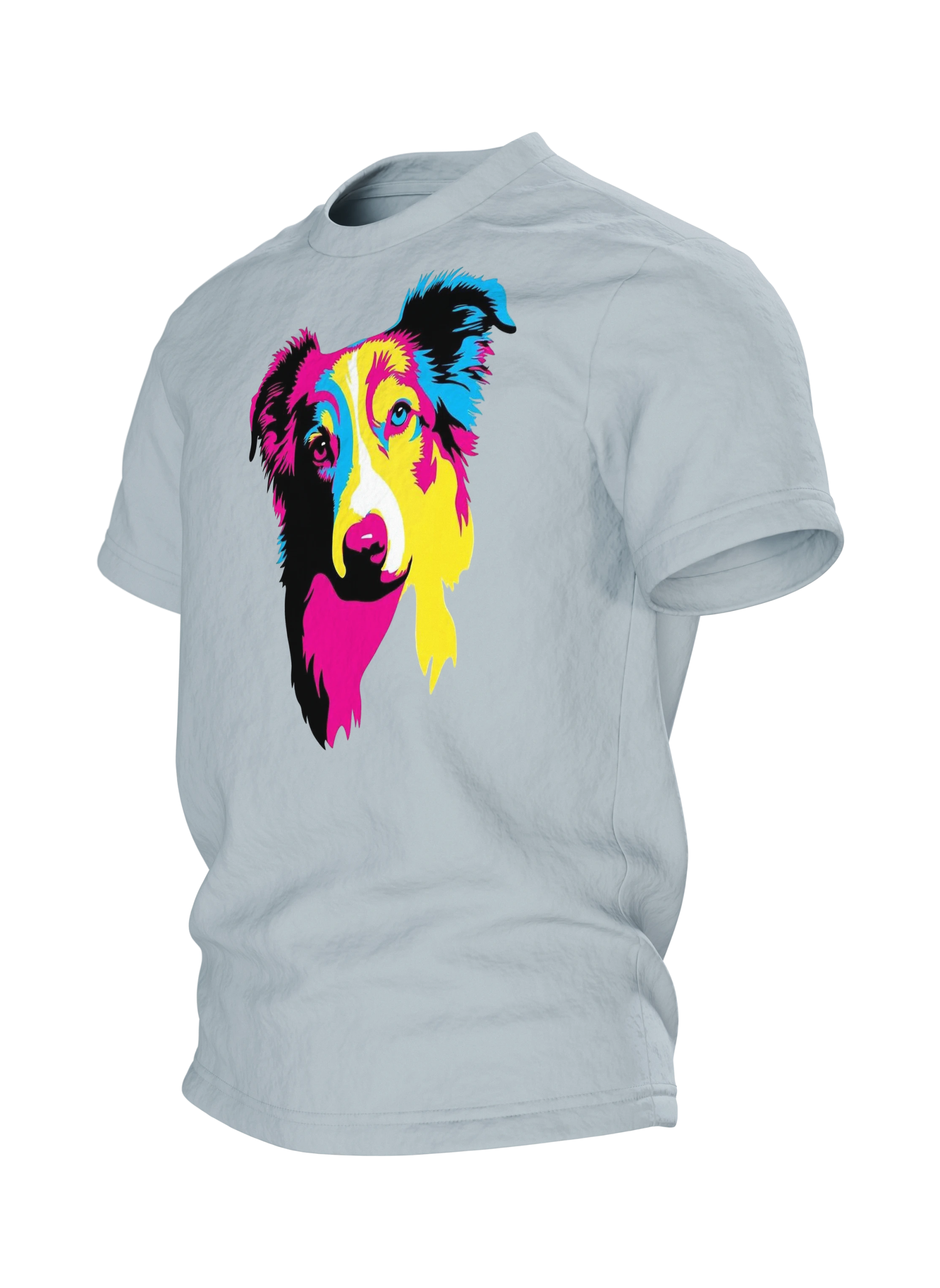 Australian Shepherd Pop-Art Hund Baumwoll T-Shirt