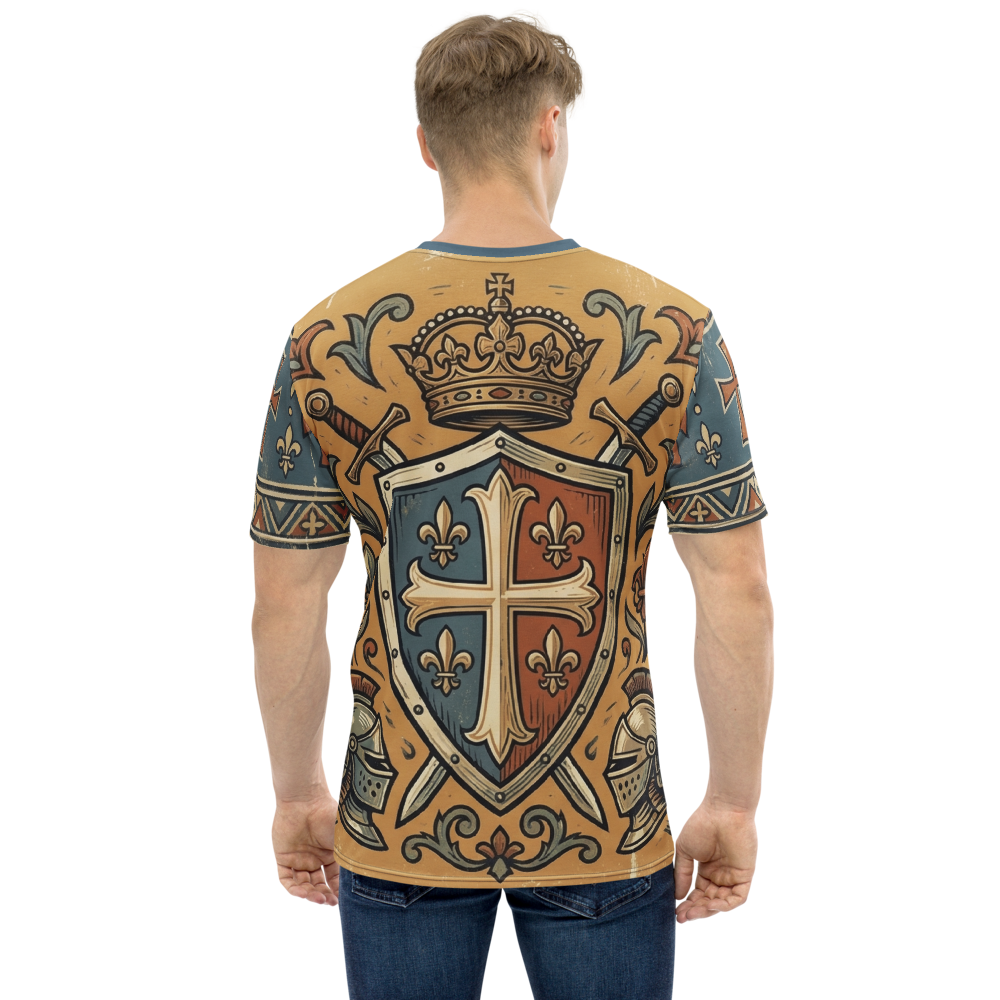 Königlicher Kreuzritter T-Shirt – Vintage Heraldik