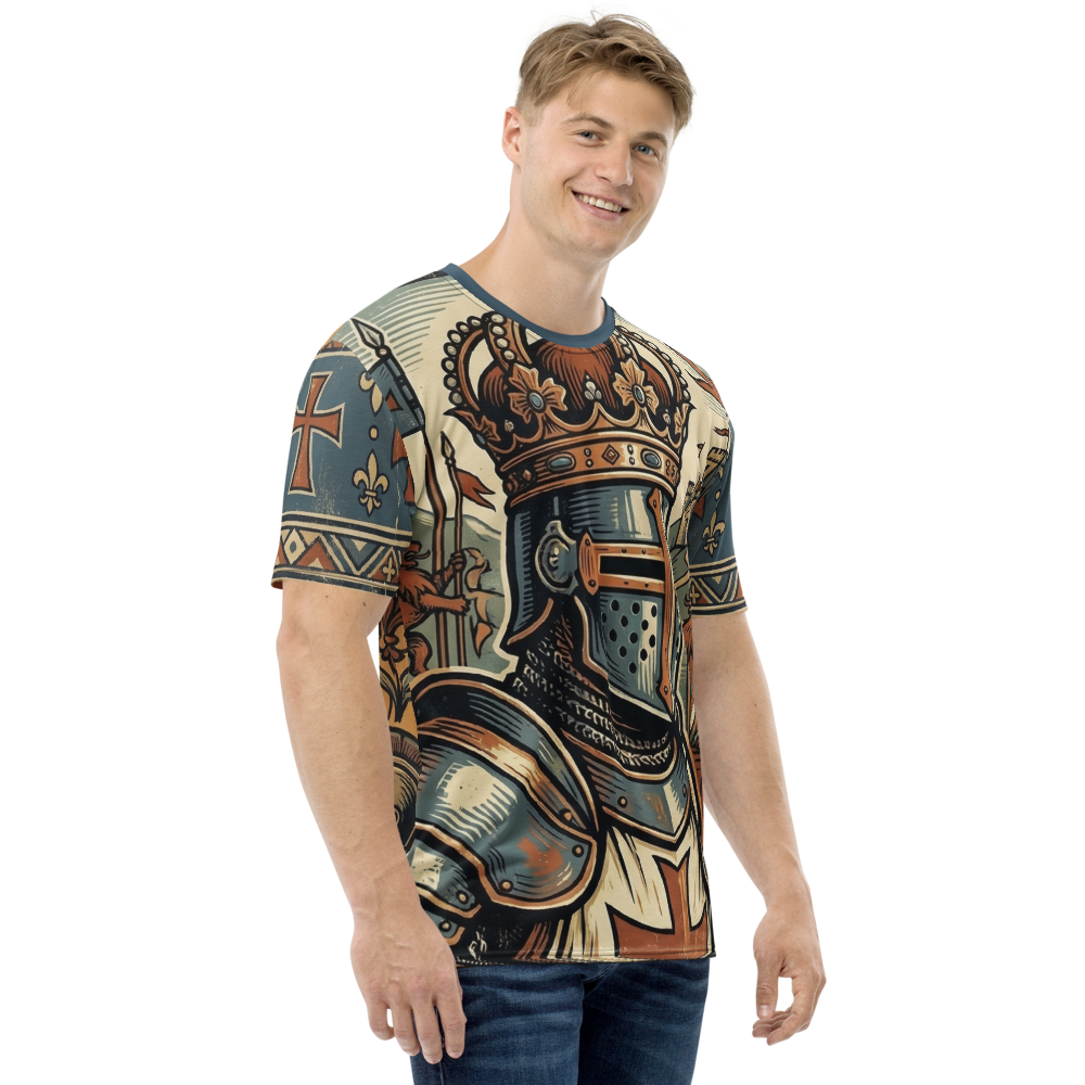 Königlicher Kreuzritter T-Shirt – Vintage Heraldik