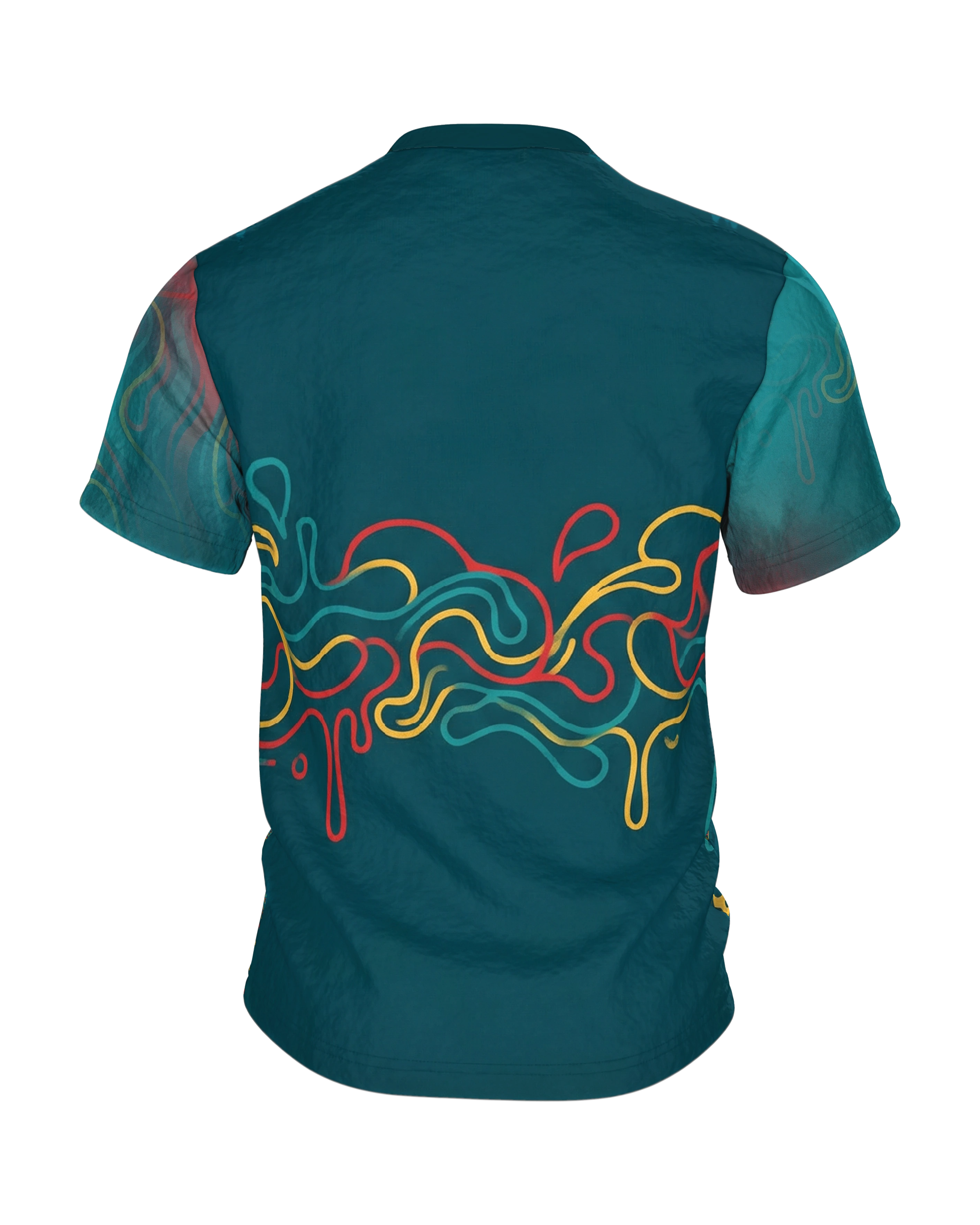 Liquid Graffiti T-Shirt: Abstrakte Sprühdose, Rückseite