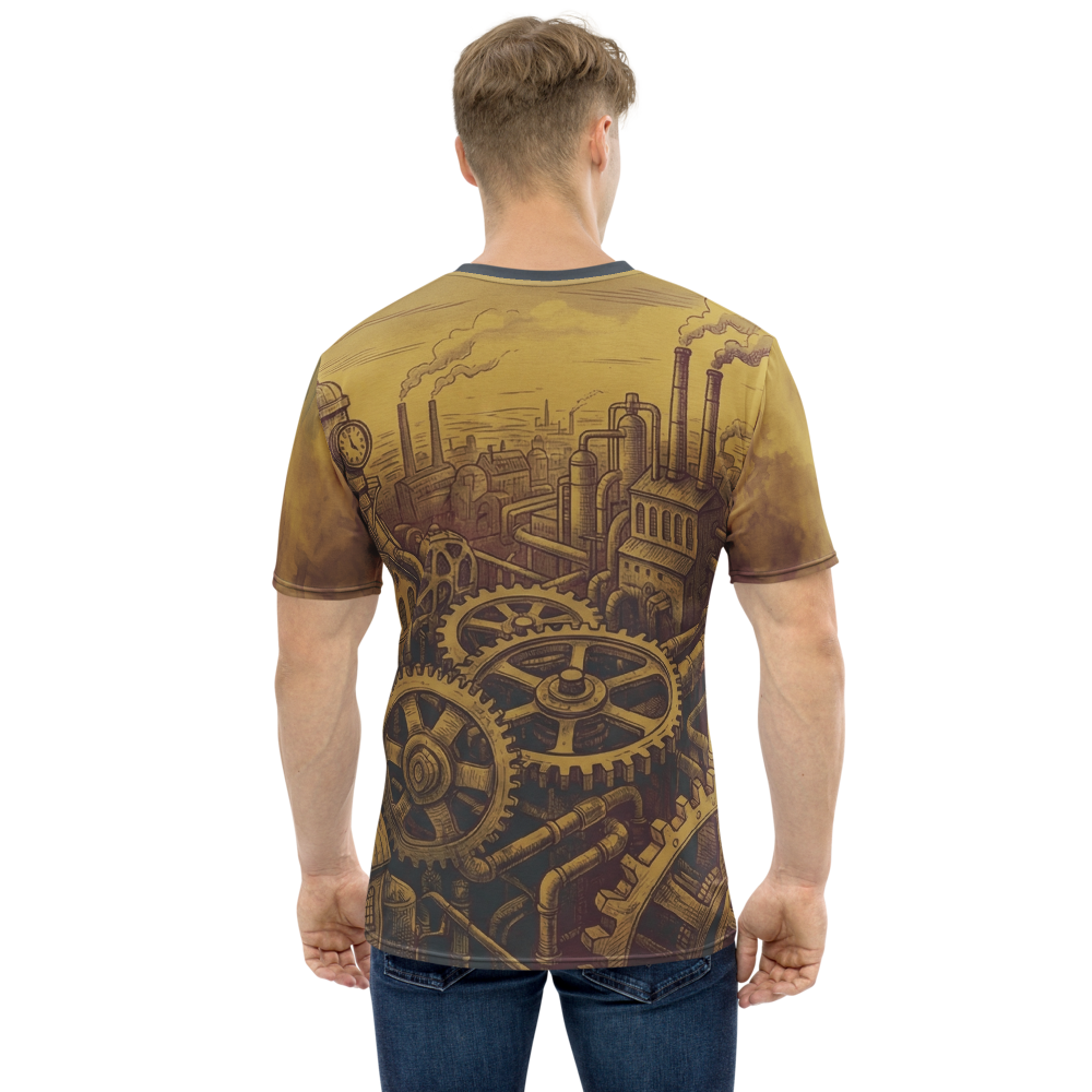 Vintage Steampunk Luftschiff & Zahnräder T-Shirt