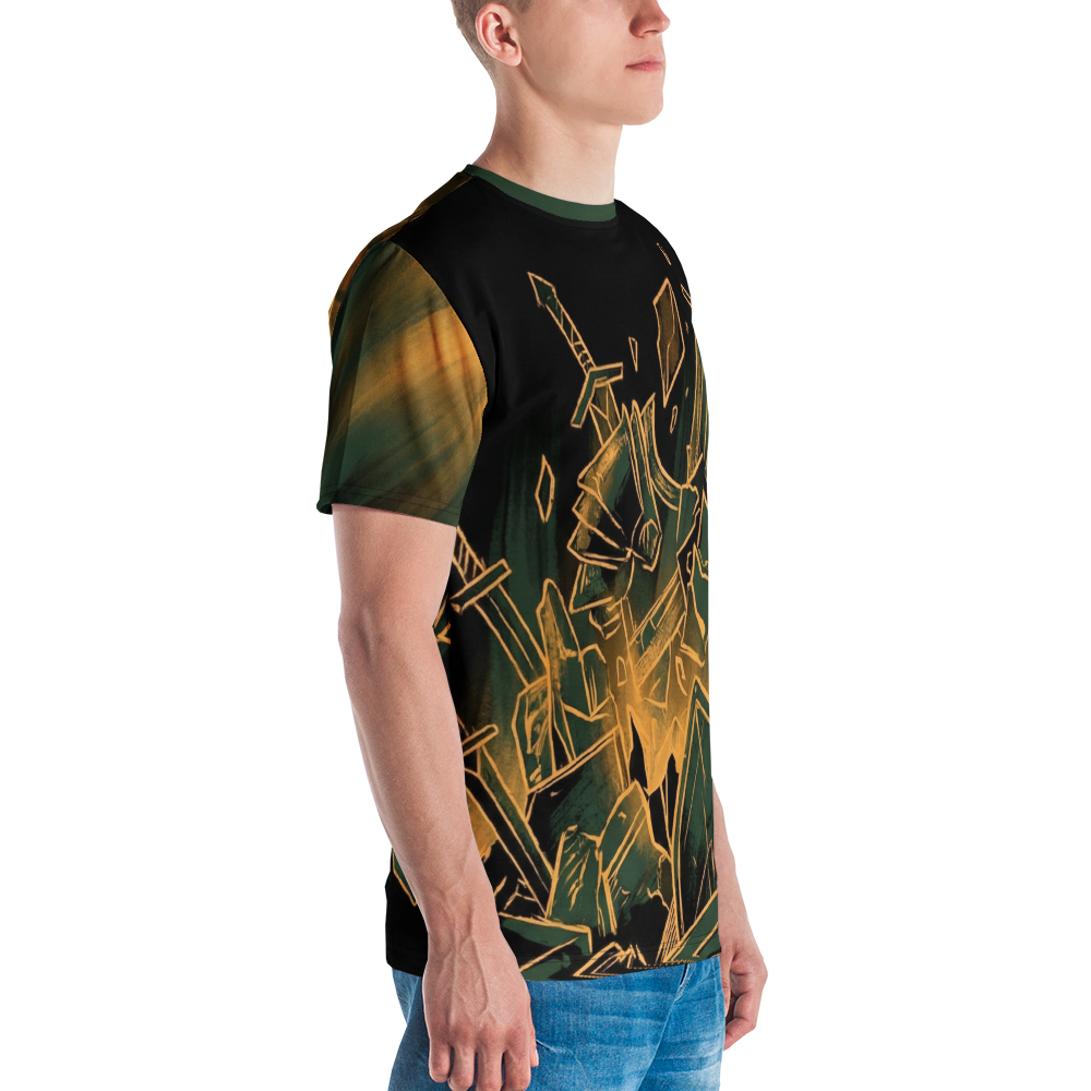 Zerstörte Rüstung T-Shirt kaufen — Fantasy — Rechter Ärmel