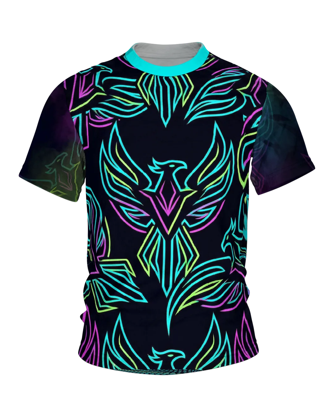 Neon Phönix T-Shirt: Cyberpunk Style
