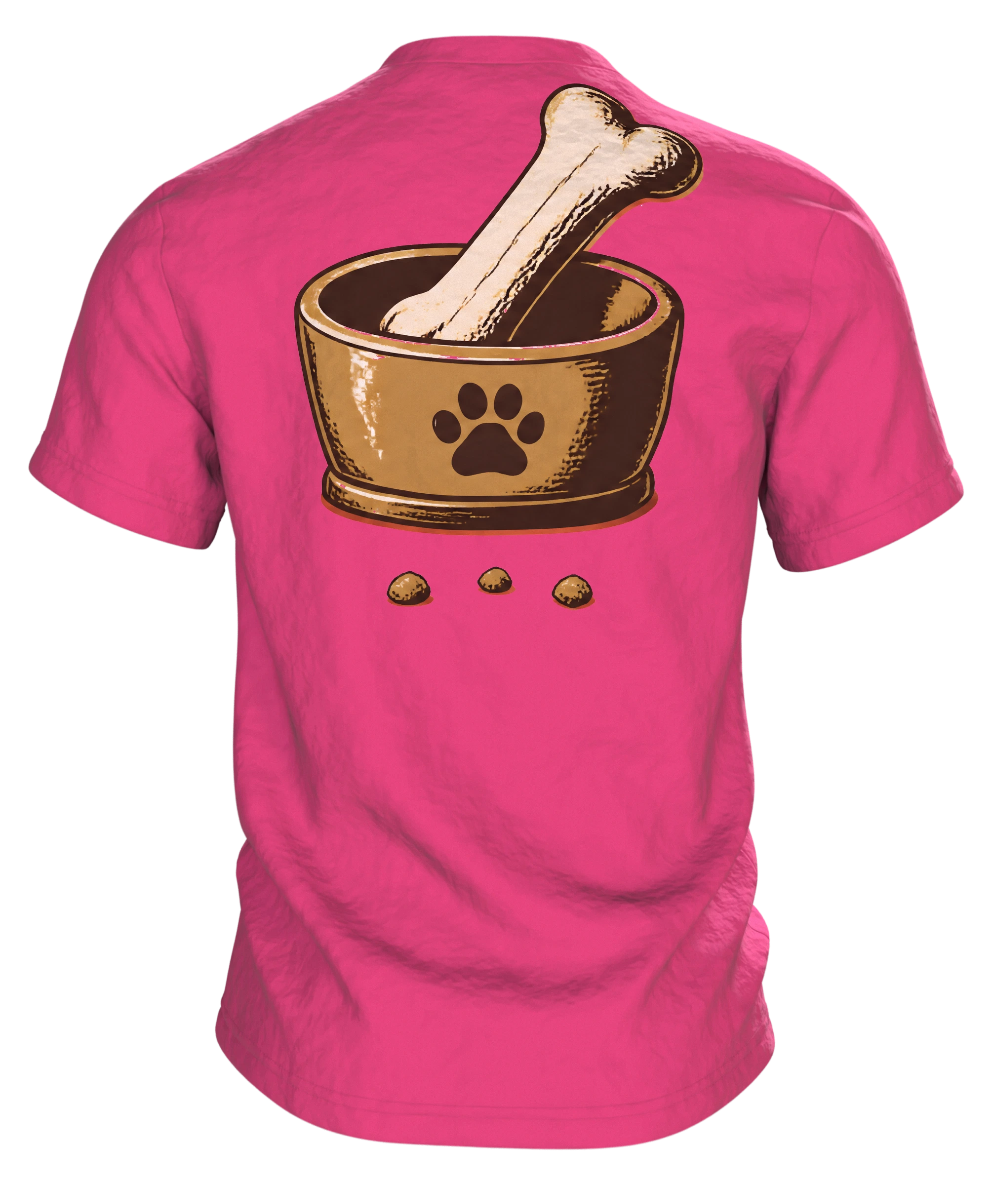 Therapeut Hund Spruch T-Shirt: Lustiges Vintage Design, Rückseite