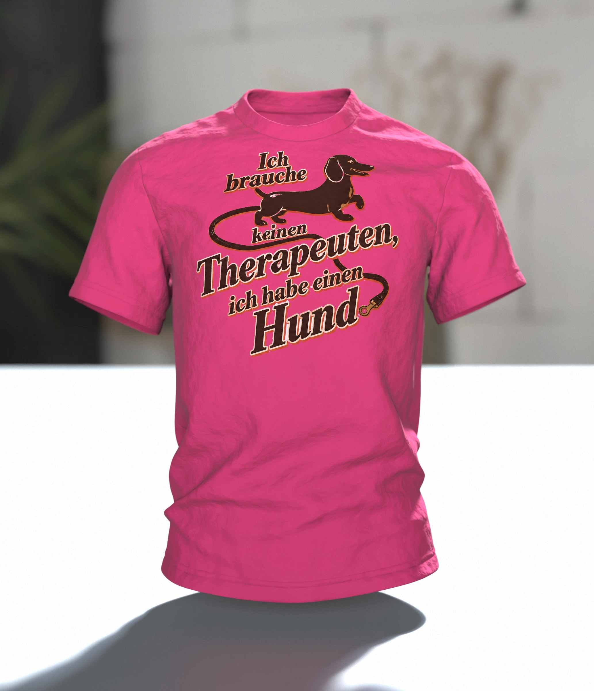 Therapeut Hund Spruch T-Shirt: Lustiges Vintage Design, Im Raum