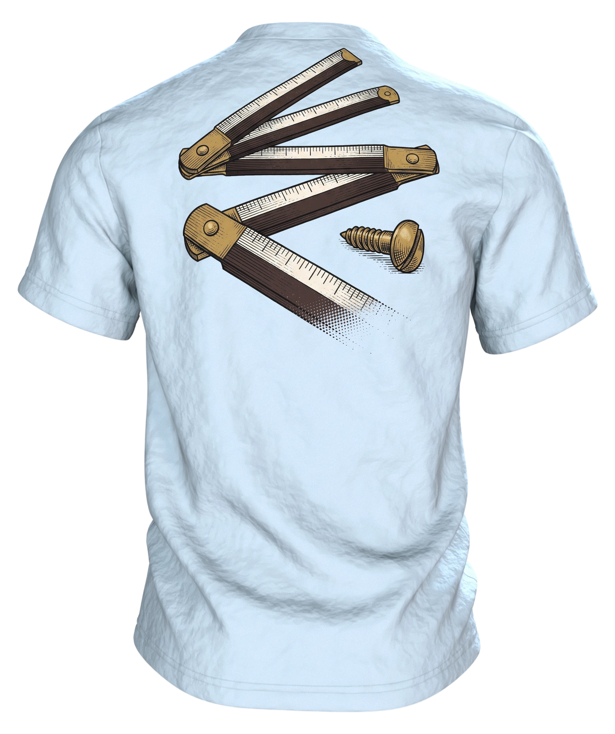 Vertrau mir, ich bin fast Elektriker T-Shirt, Premium Unikat, Rückseite