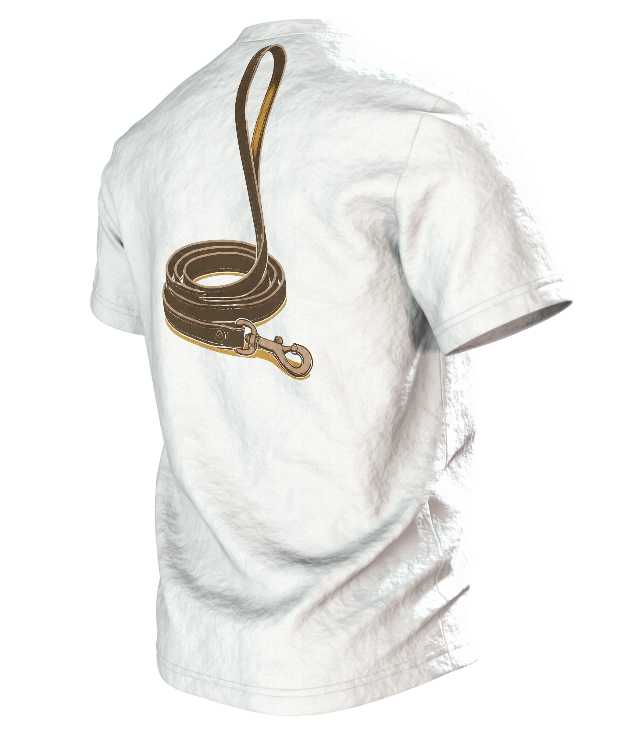 Hund Therapeut Spruch T-Shirt: Vintage Dackel Design, Rückseite schräg links