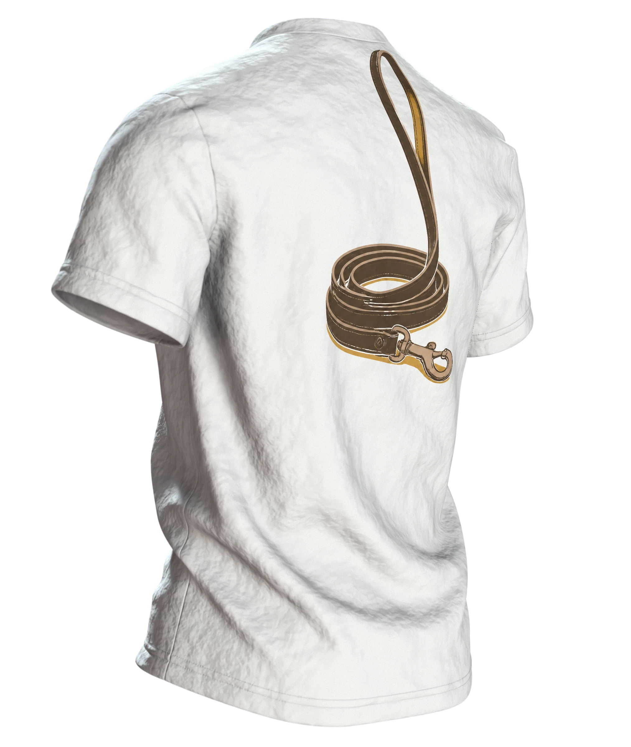 Hund Therapeut Spruch T-Shirt: Vintage Dackel Design, Rückseite schräg rechts