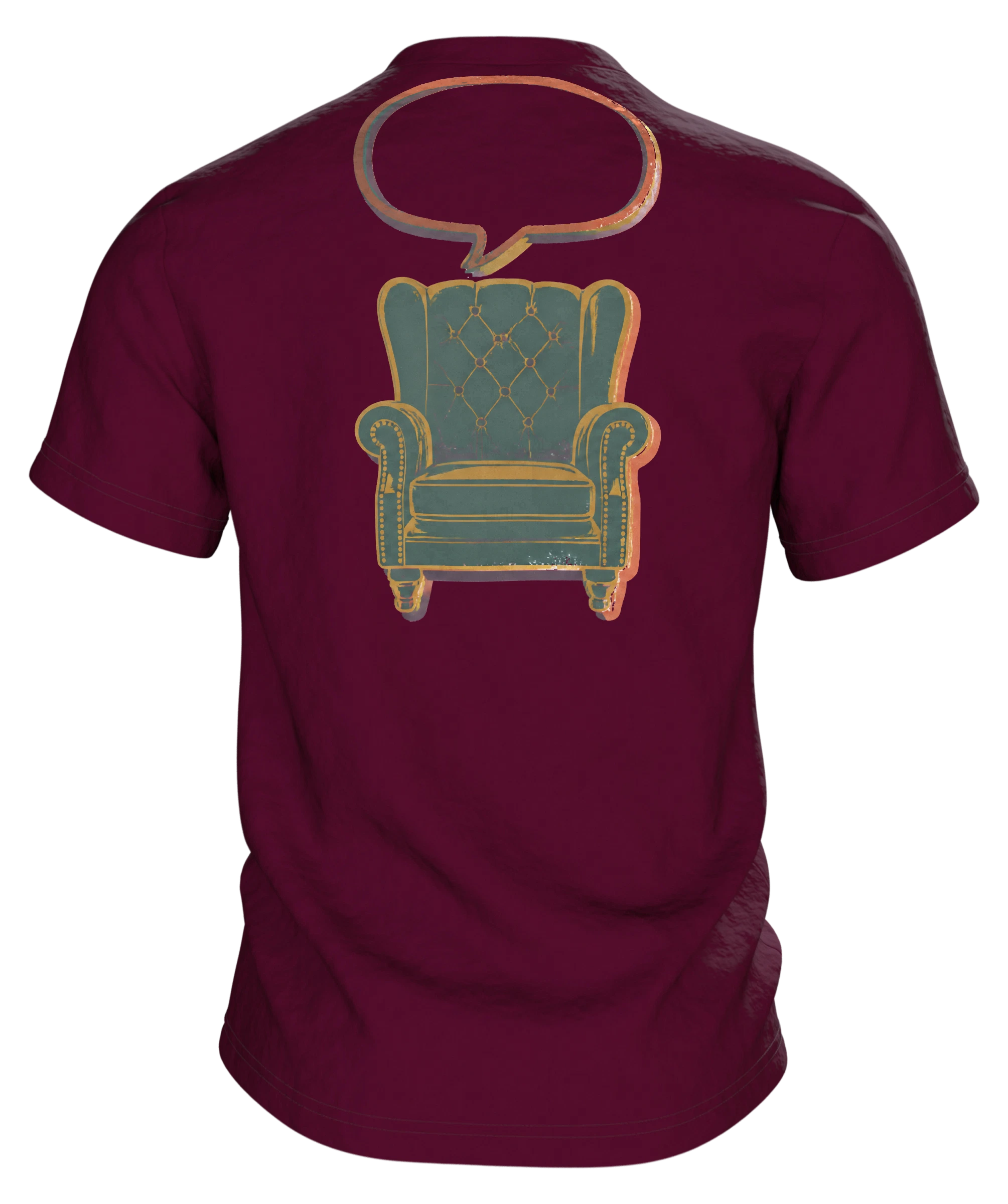 Ich brauche keinen Therapeuten T-Shirt: Vintage Hund Design, Rückseite