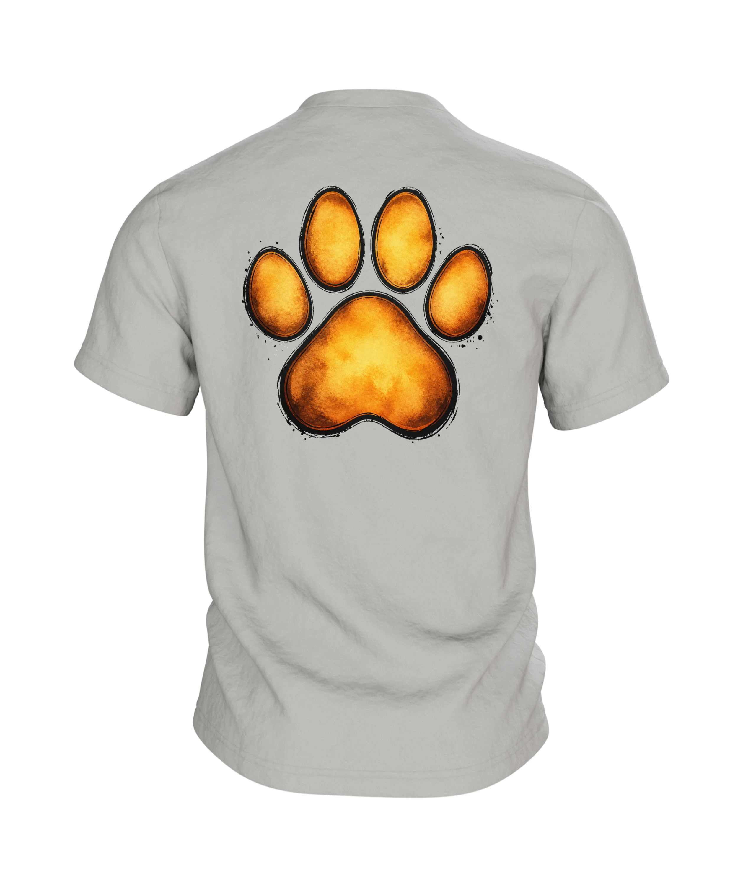Labrador T-Shirt – goldenes Aquarell-Porträt — Rückseite