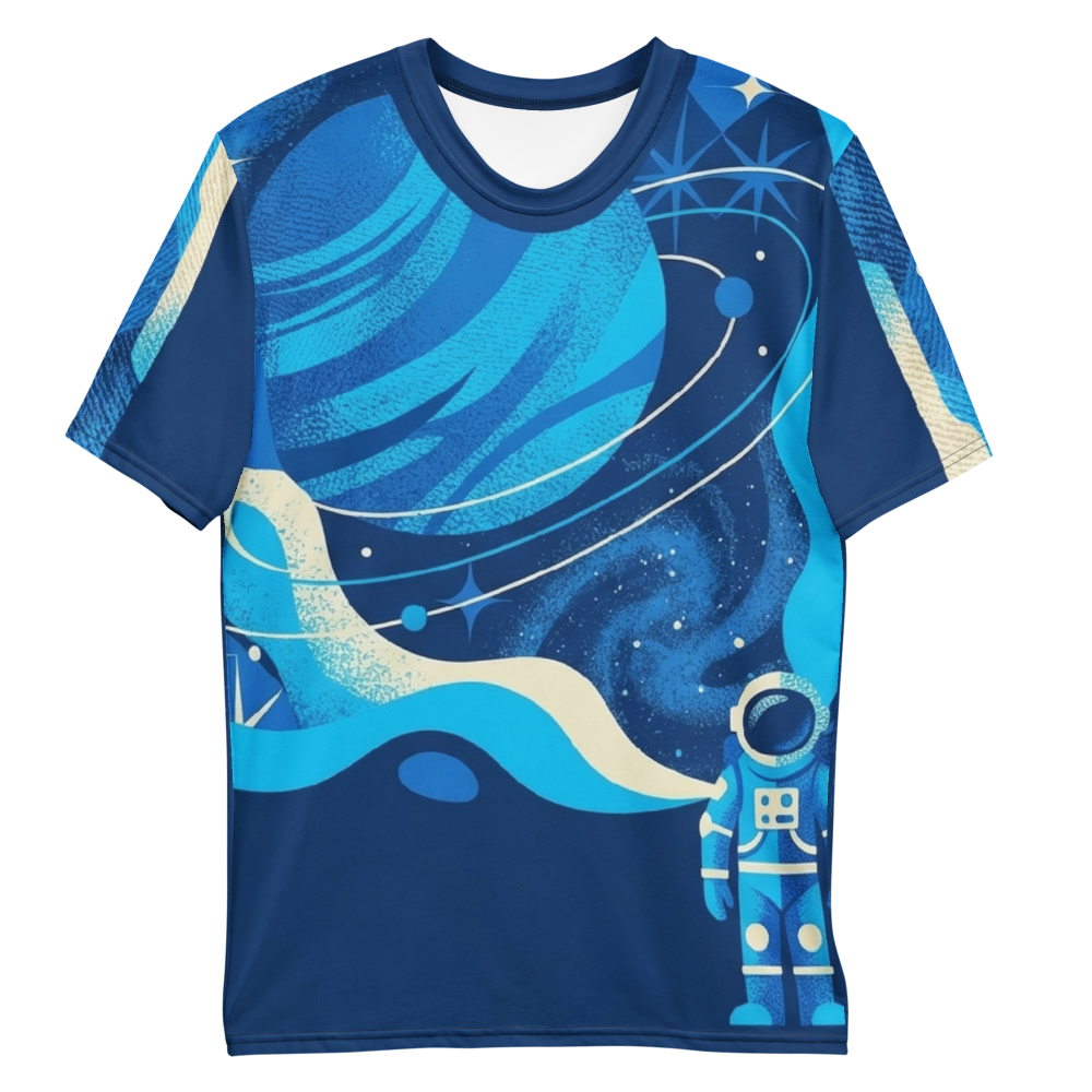 Retro Astronaut & Raumkapsel T-Shirt – Kosmos