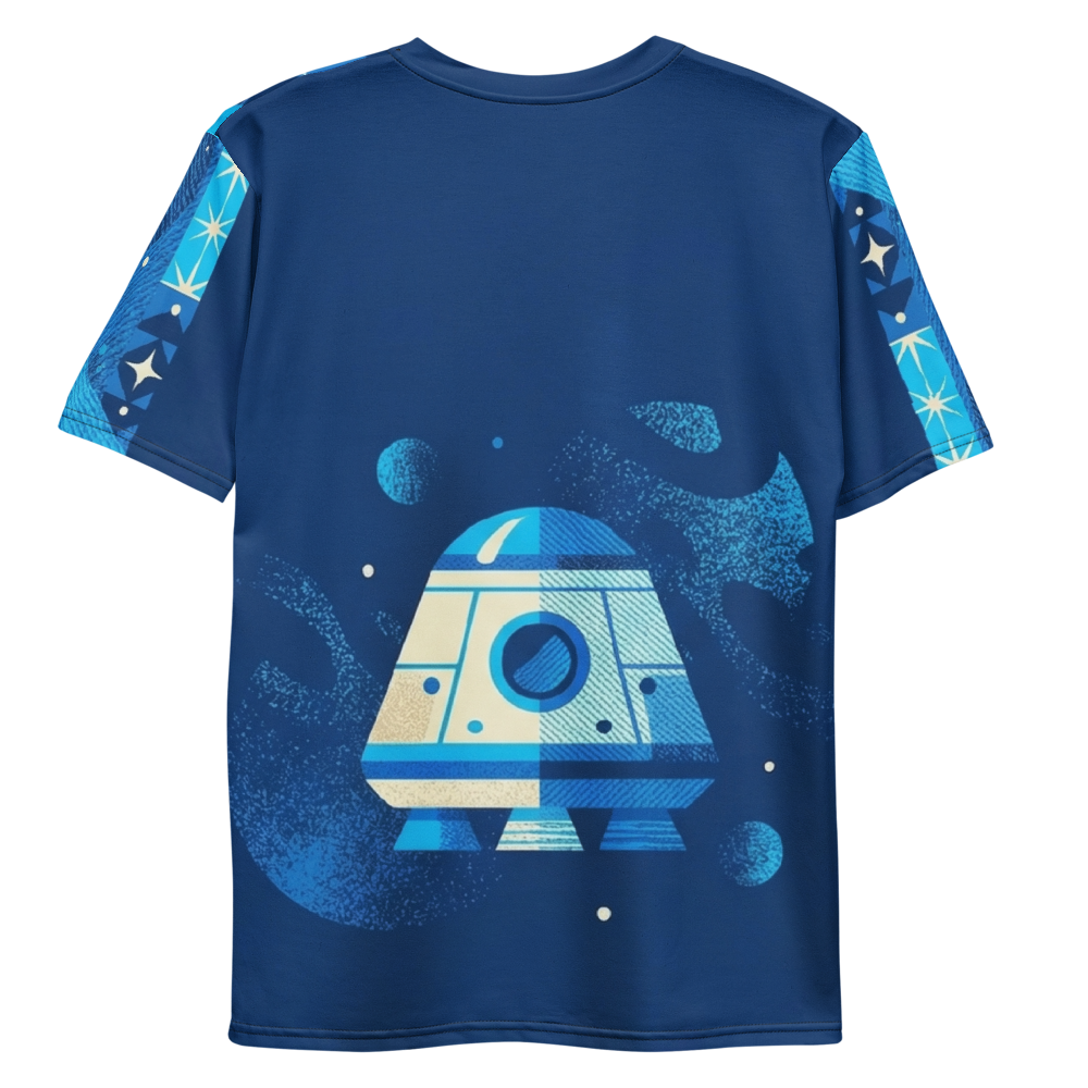 Retro Astronaut & Raumkapsel — Rückseite