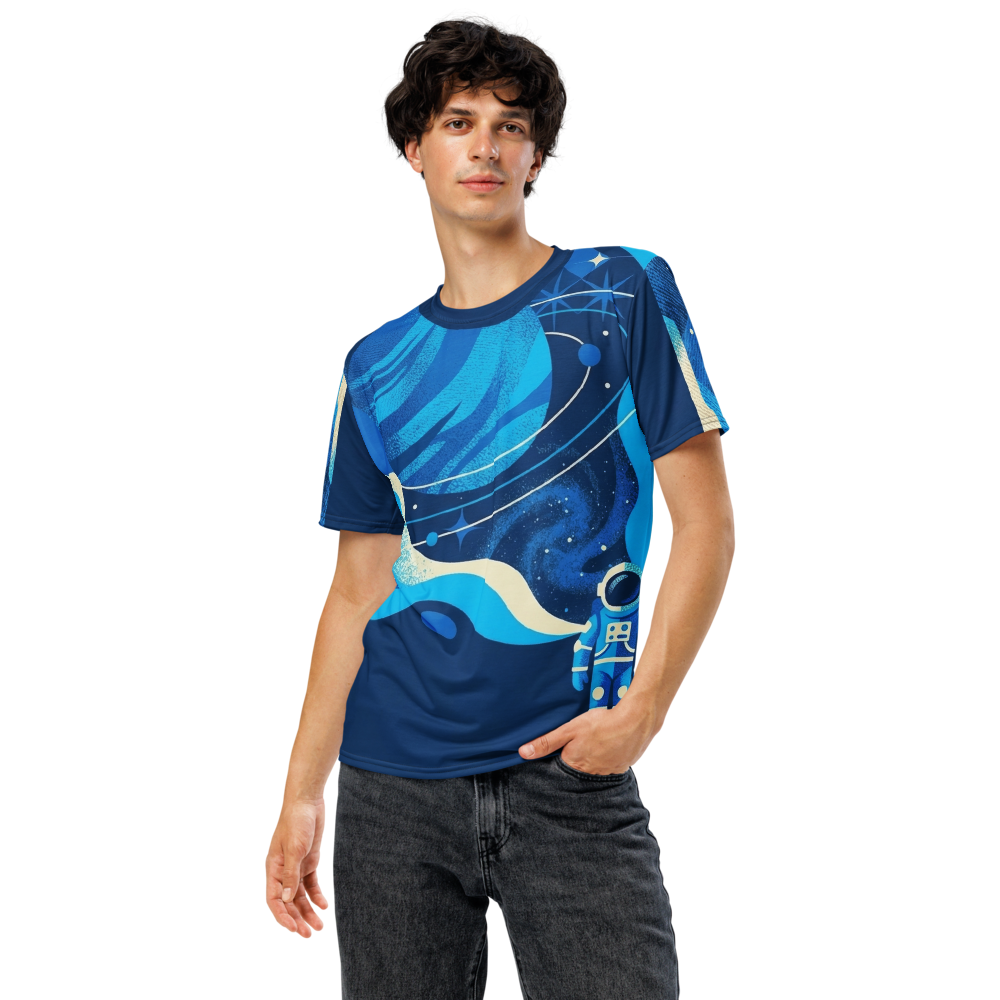 Retro Astronaut & Raumkapsel T-Shirt – Kosmos — Ansicht 5
