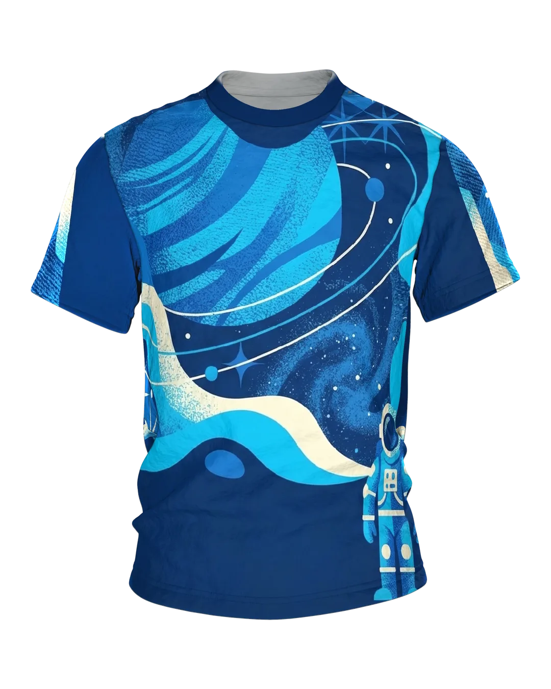 Retro Astronaut & Raumkapsel T-Shirt: Kosmos