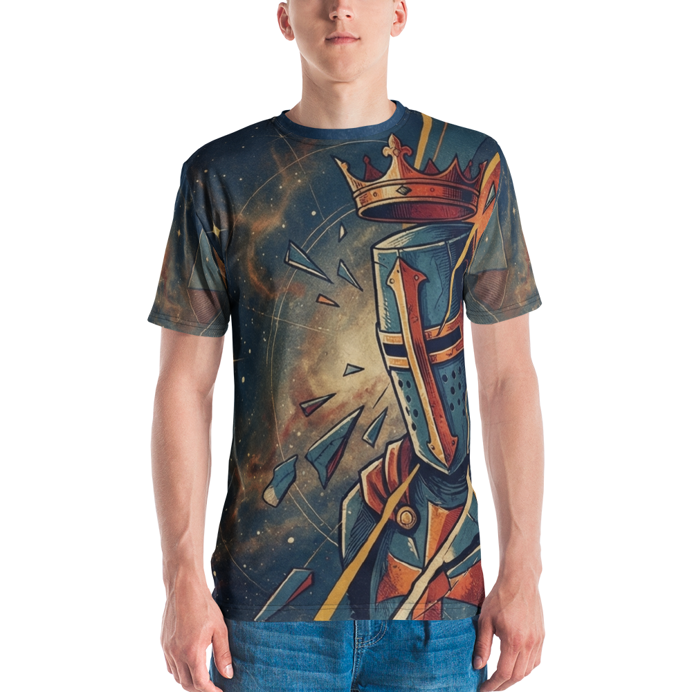Kosmischer Kreuzritter Galaxie — Vintage Comic T-Shirt