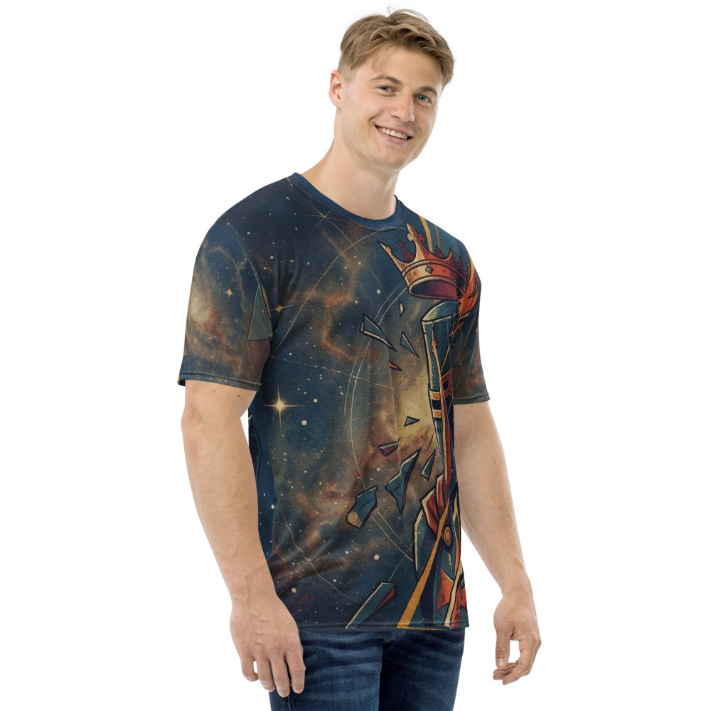 Kosmischer Kreuzritter Galaxie — Vintage Comic T-Shirt