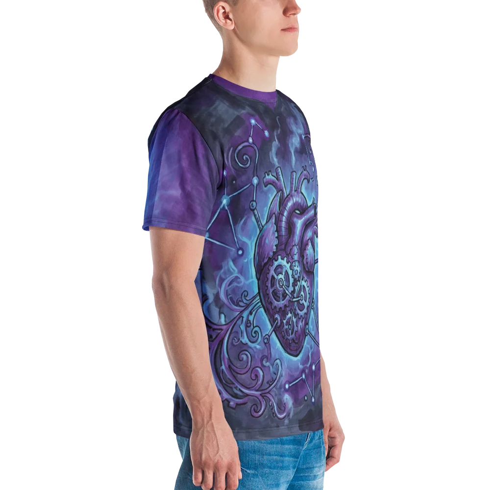 Steampunk Herz T-Shirt — Zeppelin Cosmic Mechanik — Ansicht 6