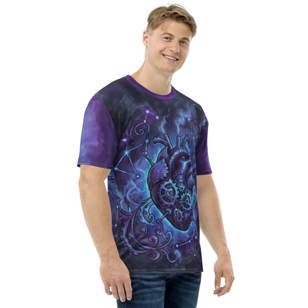 Steampunk Herz T-Shirt — Zeppelin Cosmic Mechanik