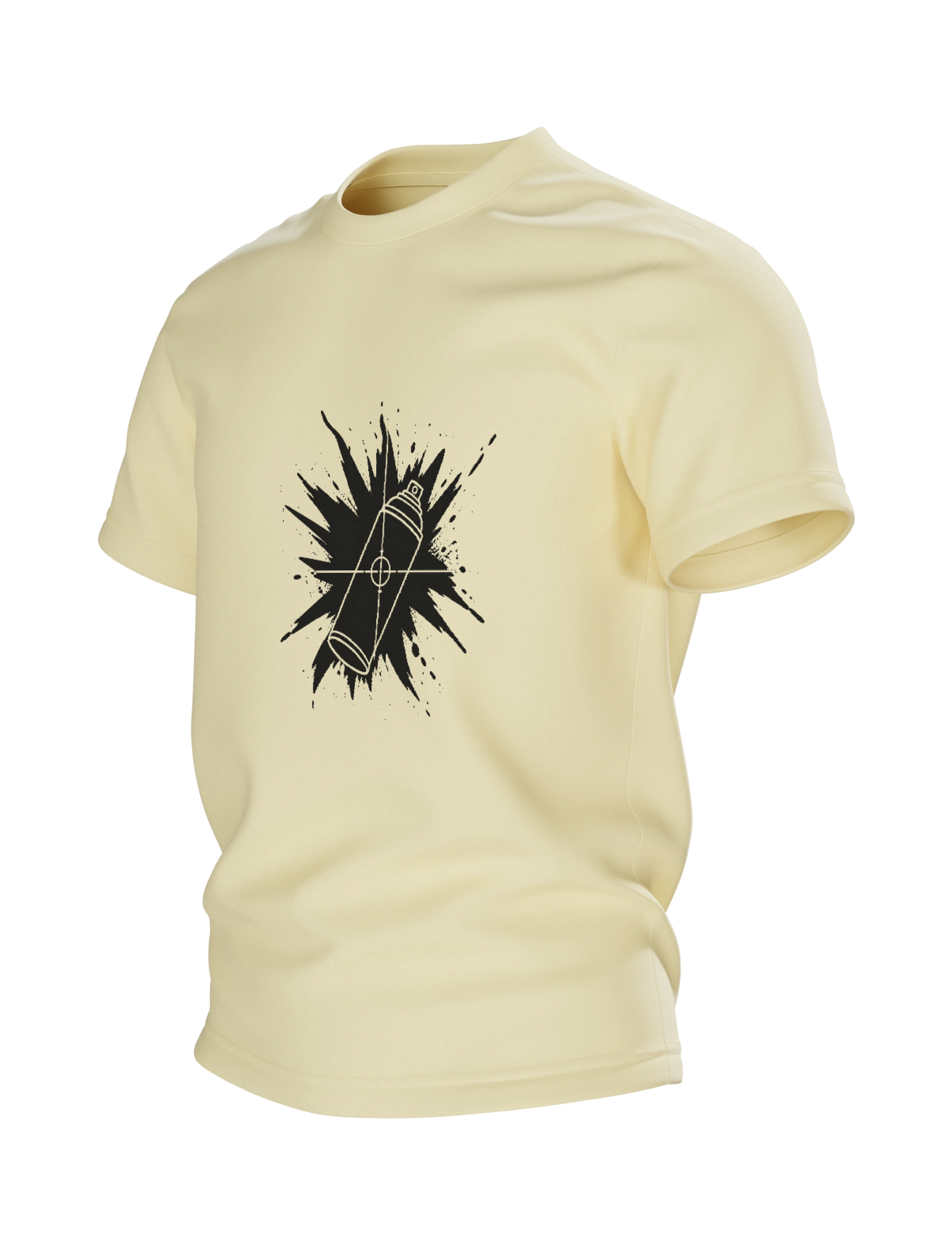 Sprühdose Graffiti T-Shirt — Urban Street Art Design — 3/4-Ansicht