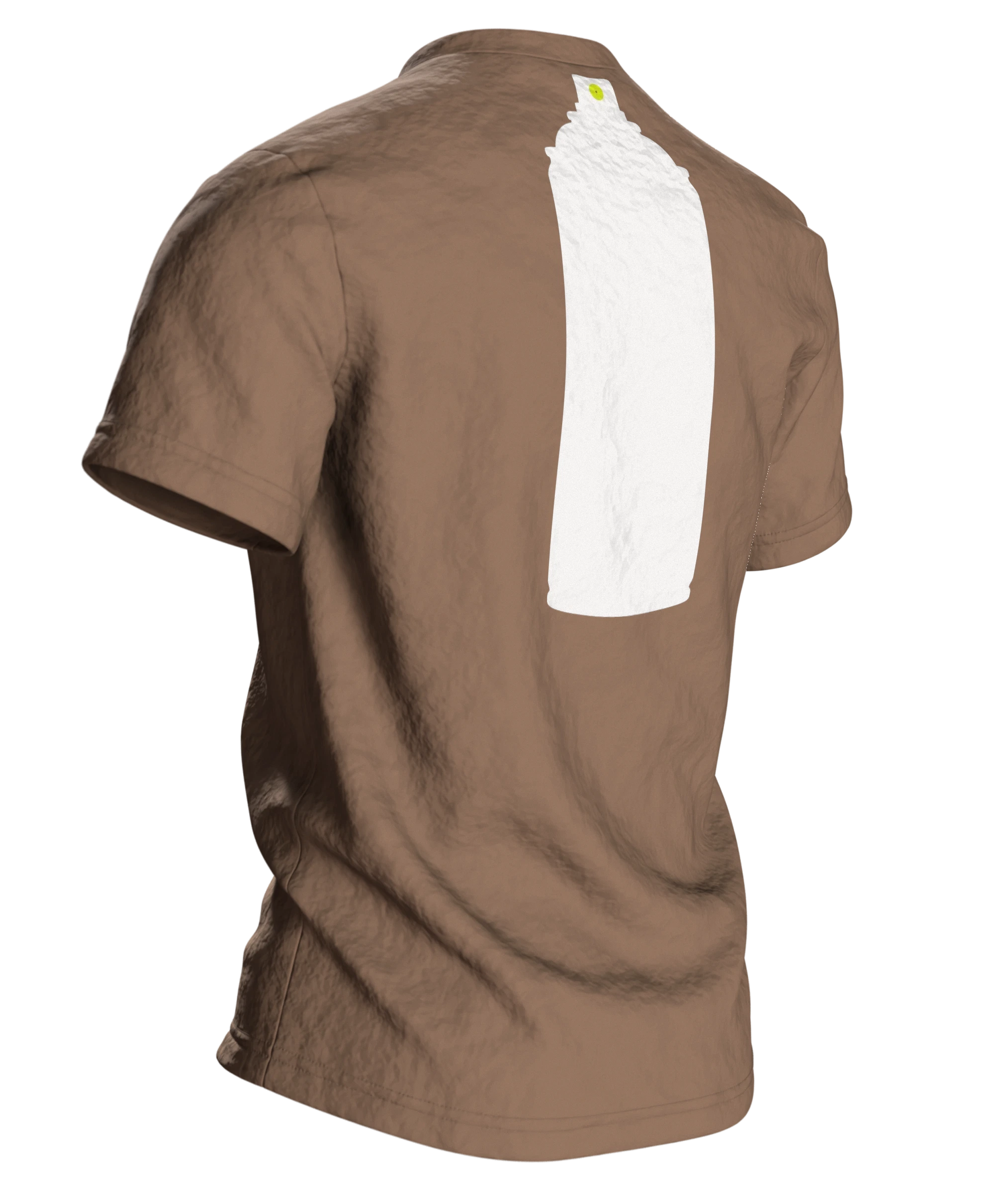 Spraydose Graffiti T-Shirt: Urban Street Art Design, Rückseite schräg rechts