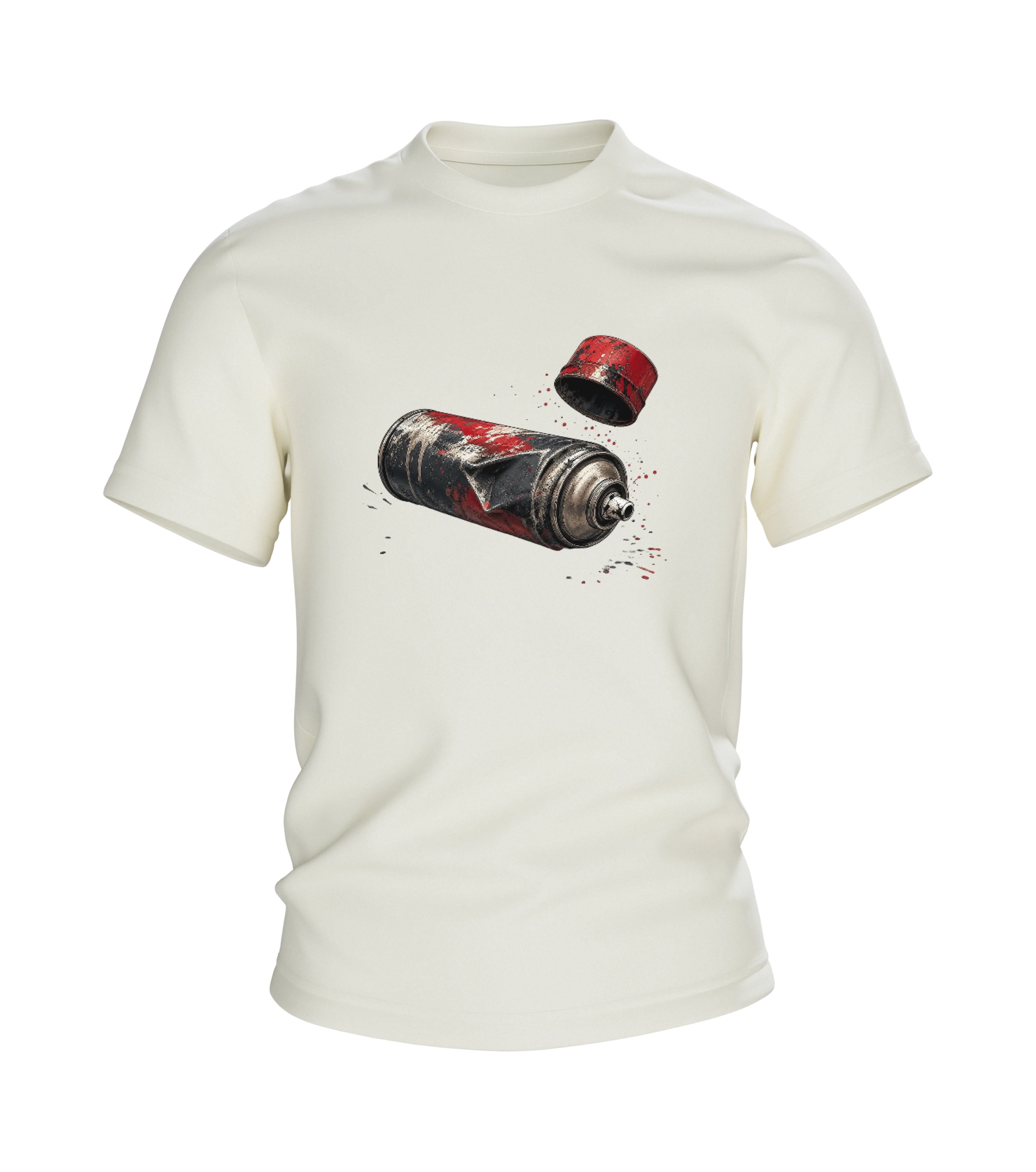 Spruehdose im Grunge Stil Premium Baumwoll T-Shirt