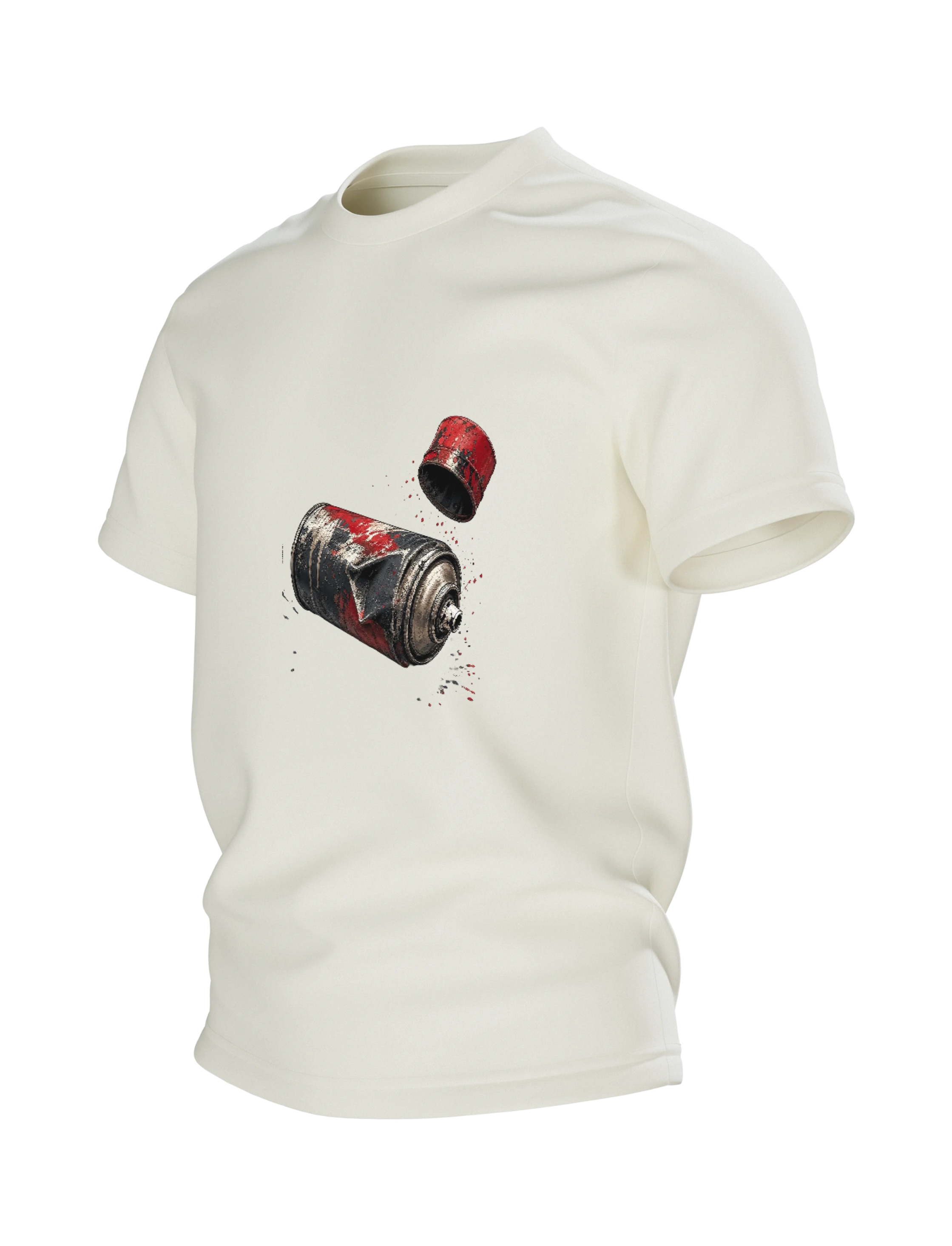 Spruehdose im Grunge Stil Premium Baumwoll T-Shirt