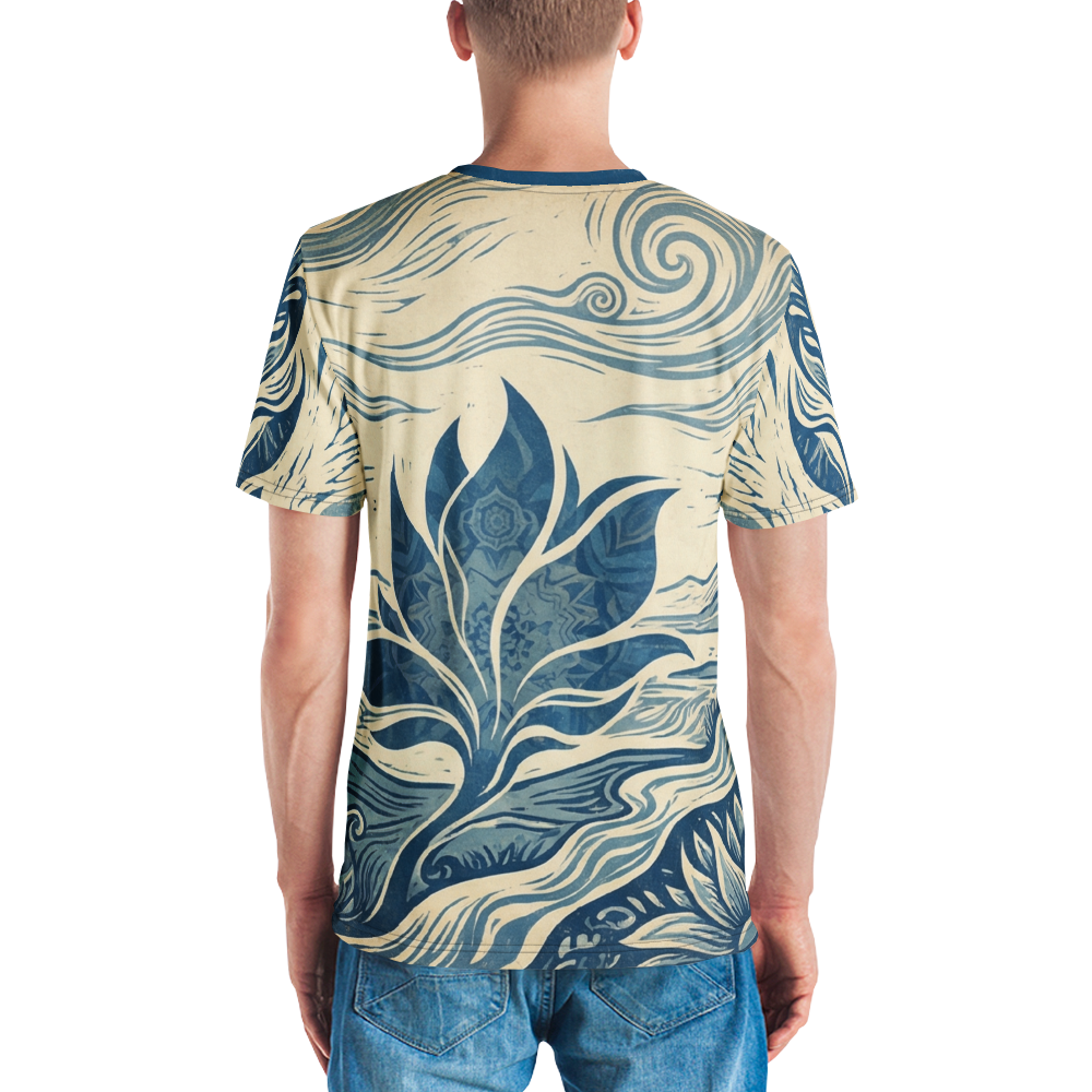 Surreale Botanik T-Shirt – Rose & Zahnräder — Ansicht 6