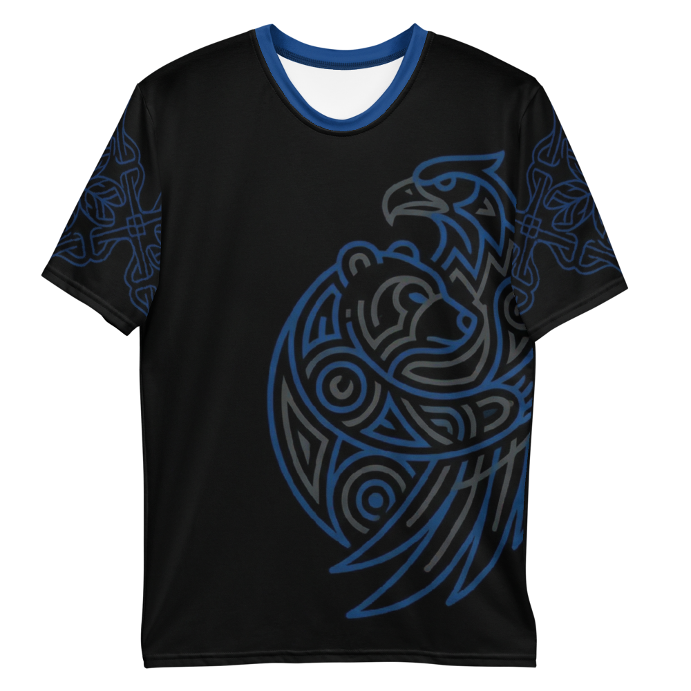 Adler & Bär Tribal T-Shirt – Mystische Wildnis