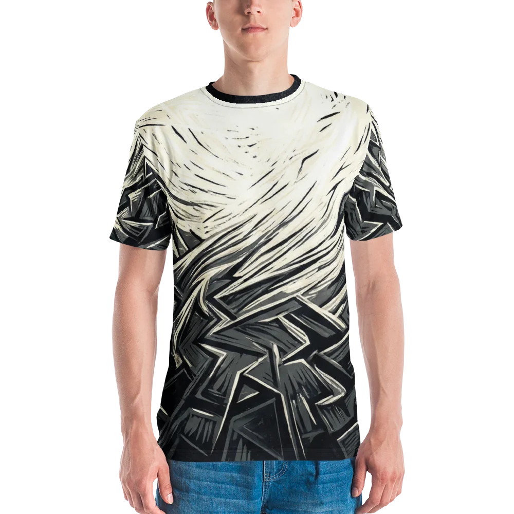 Shattered Octagon T-Shirt — Holzschnitt Kampfkunst