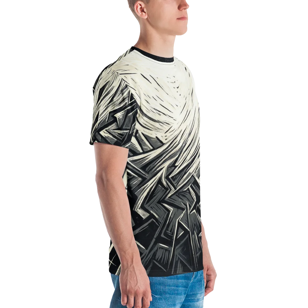 Shattered Octagon T-Shirt — Holzschnitt Kampfkunst — Ansicht 6