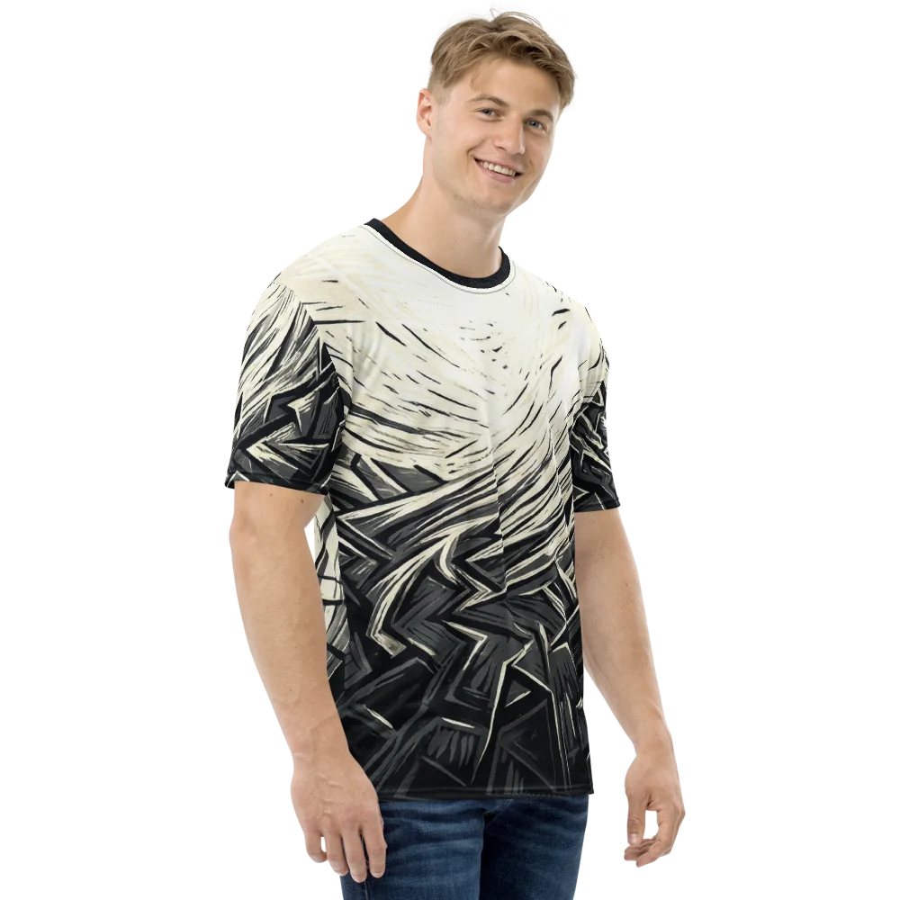 Shattered Octagon T-Shirt — Holzschnitt Kampfkunst