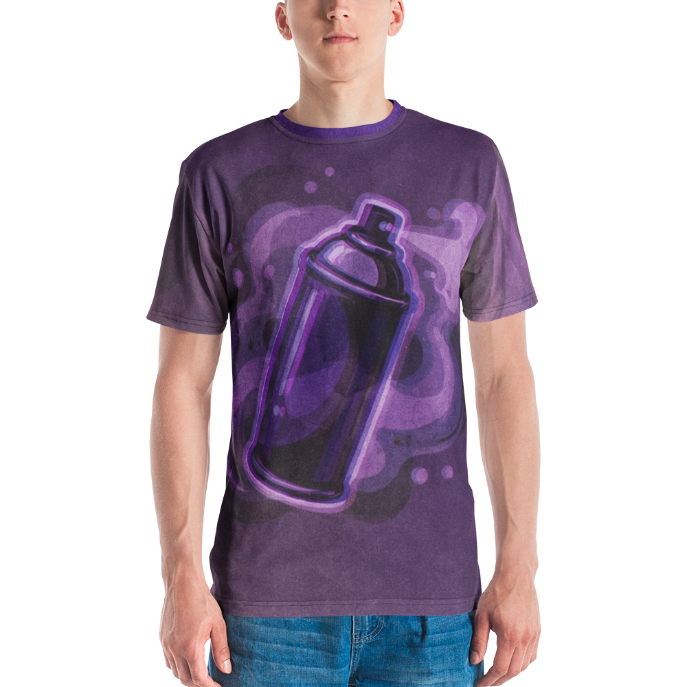 Violette Sprühdose T-Shirt – Urban Art
