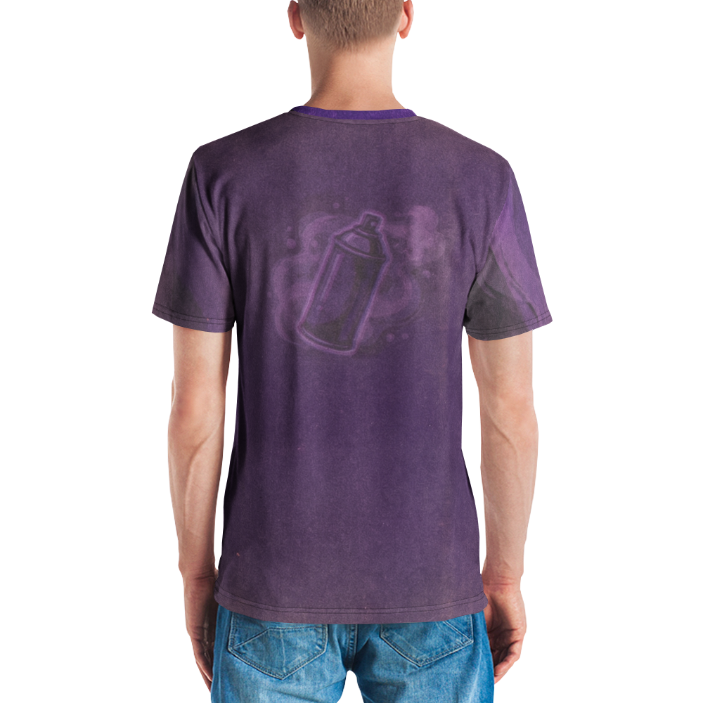Violette Sprühdose T-Shirt – Urban Art