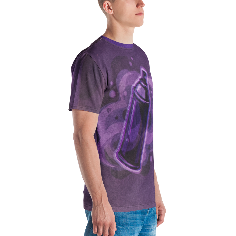 Violette Sprühdose T-Shirt – Urban Art