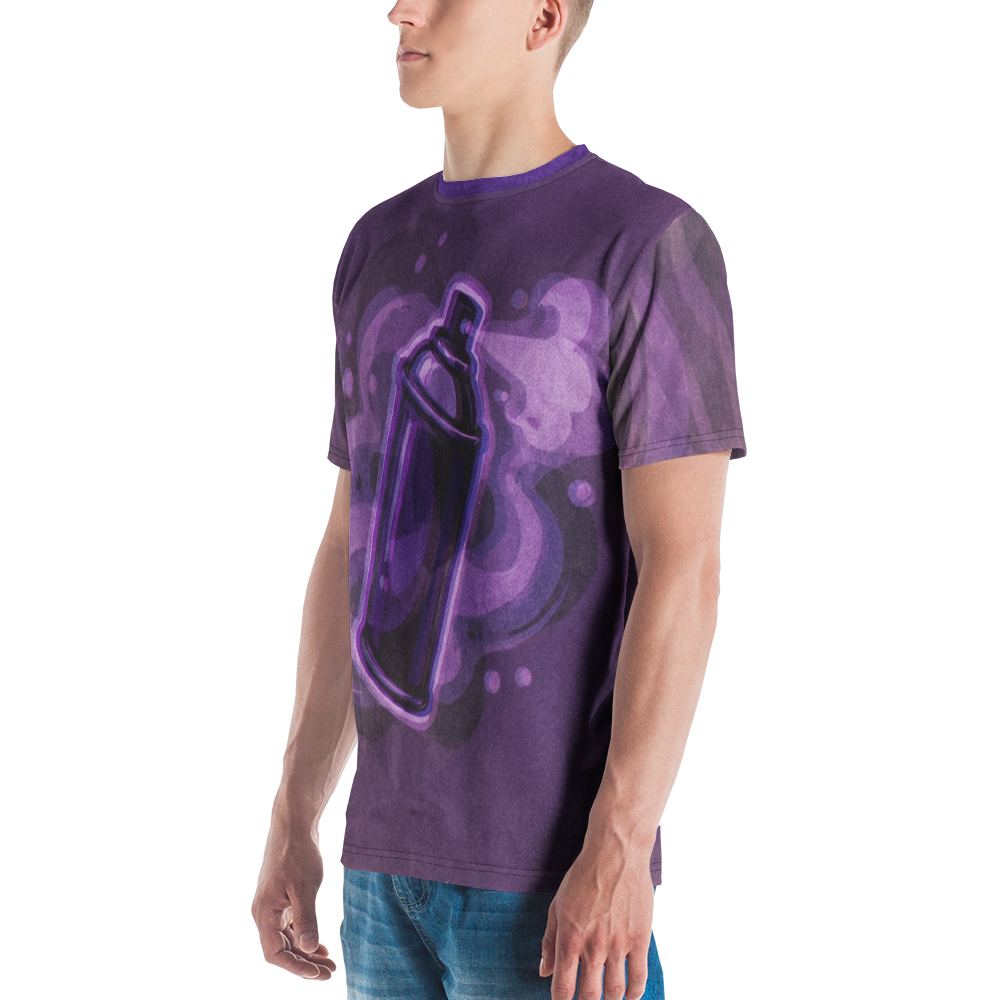 Violette Sprühdose T-Shirt – Urban Art