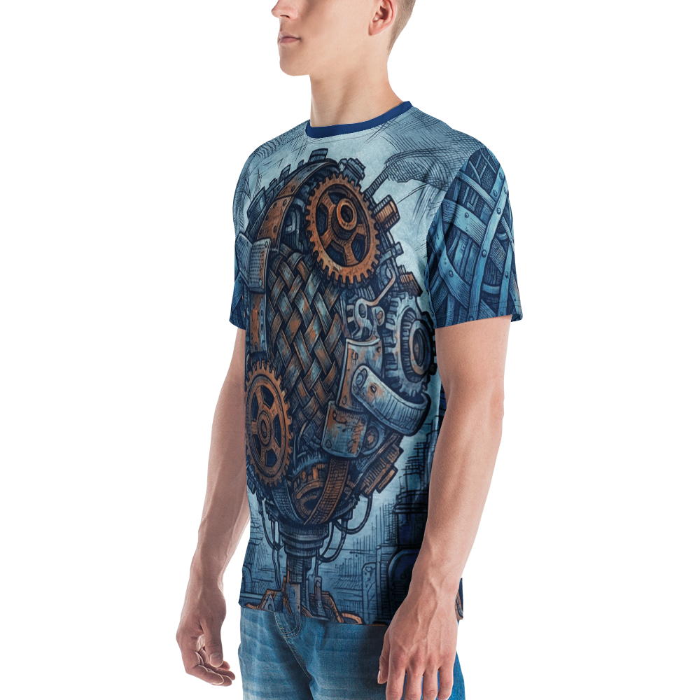 Mechanischer Steampunk Ball T-Shirt – Industrial Gears