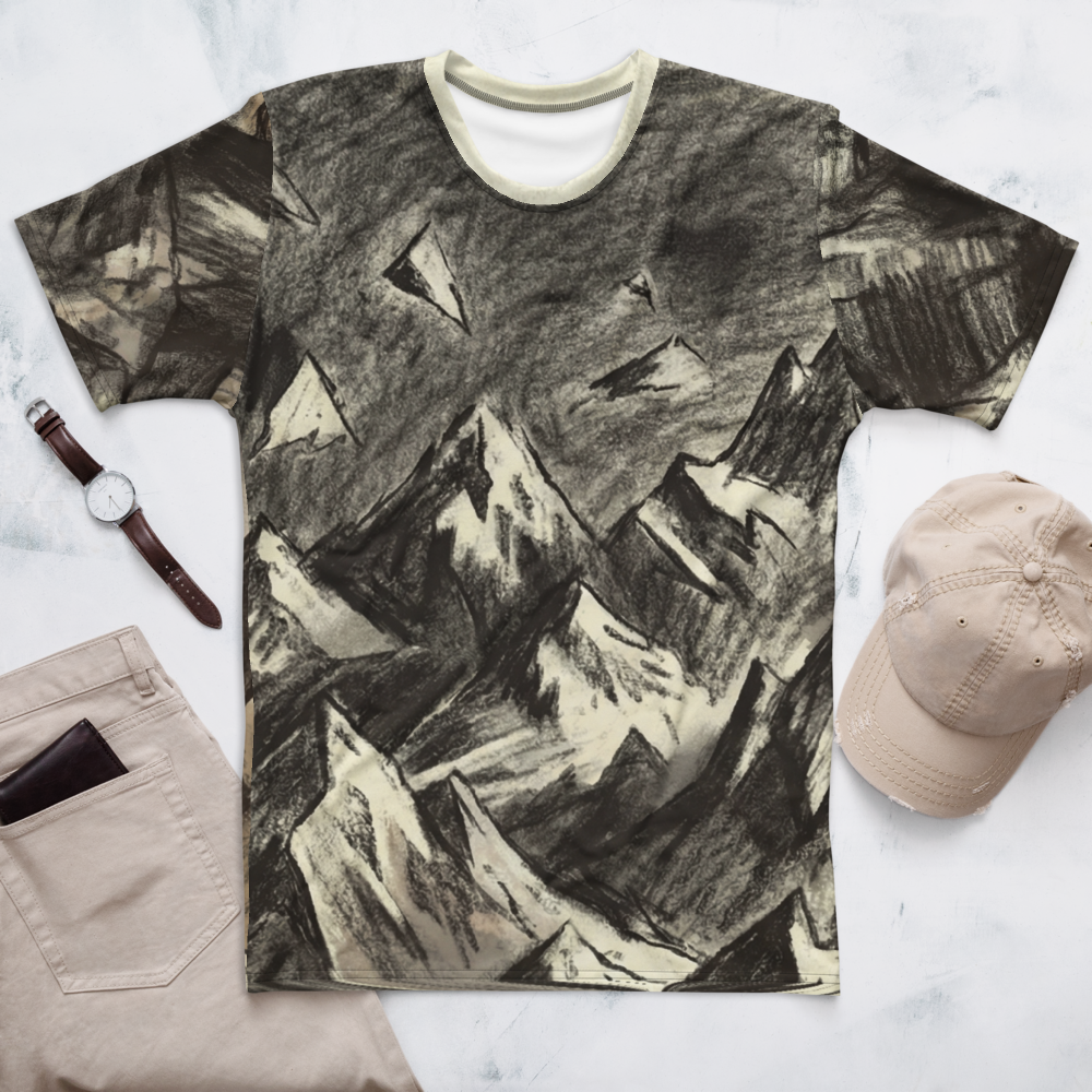 Kohlezeichnung Berge — Ansicht 3