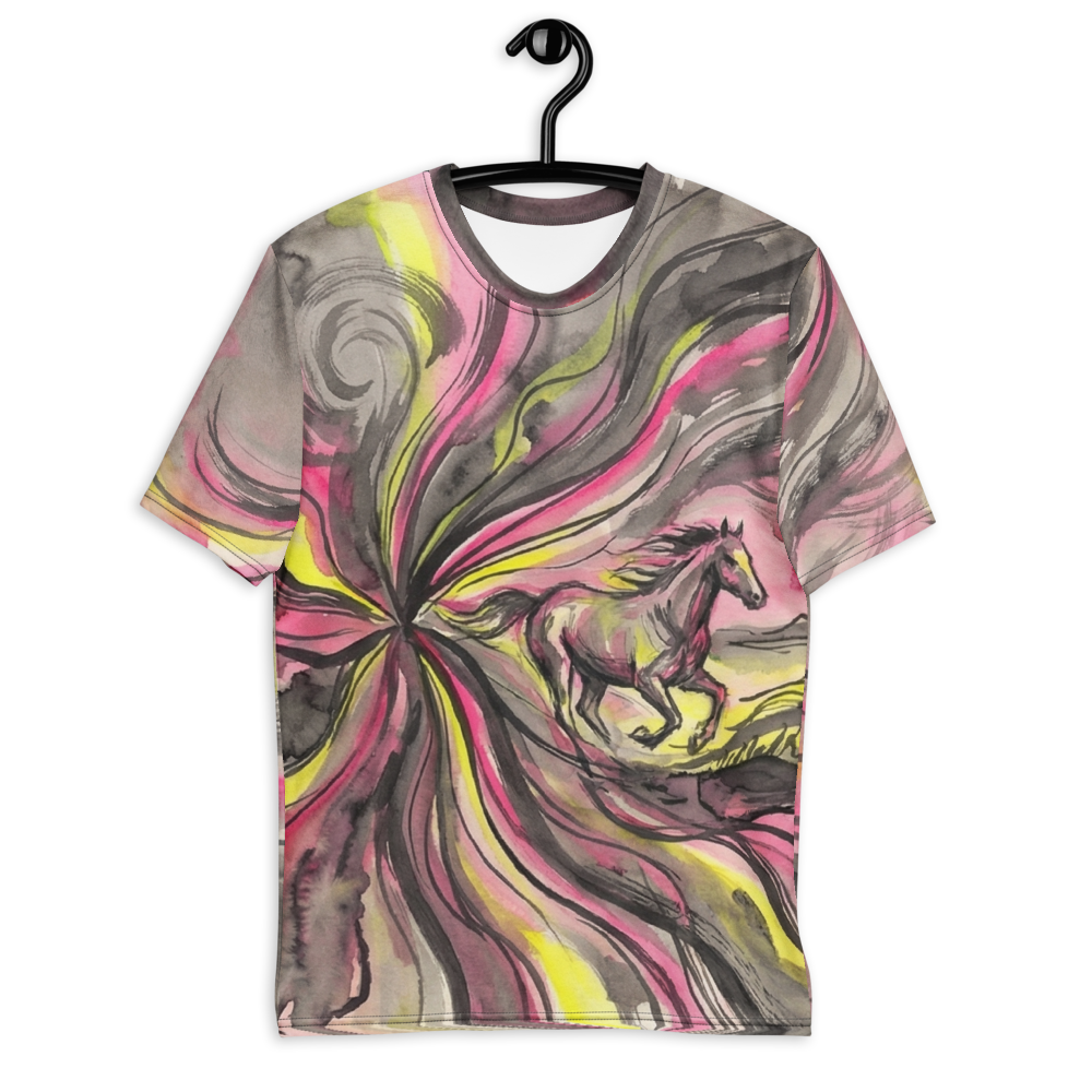 Galopp Pferd Pink Gelb — Ansicht 5