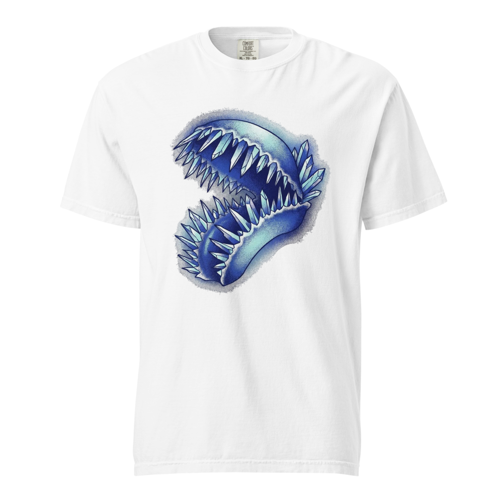 Venusfliegenfalle Kristall T-Shirt – Surreales Dotwork