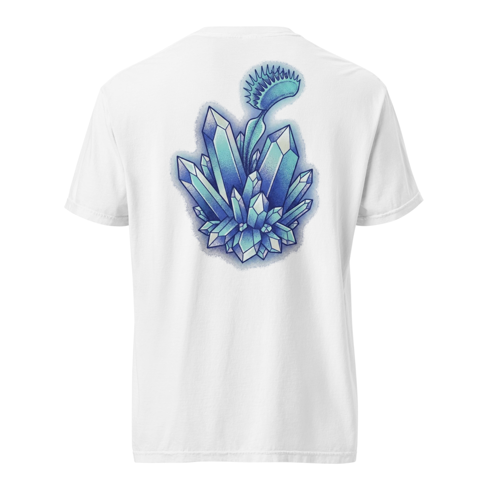 Venusfliegenfalle Kristall T-Shirt – Surreales Dotwork