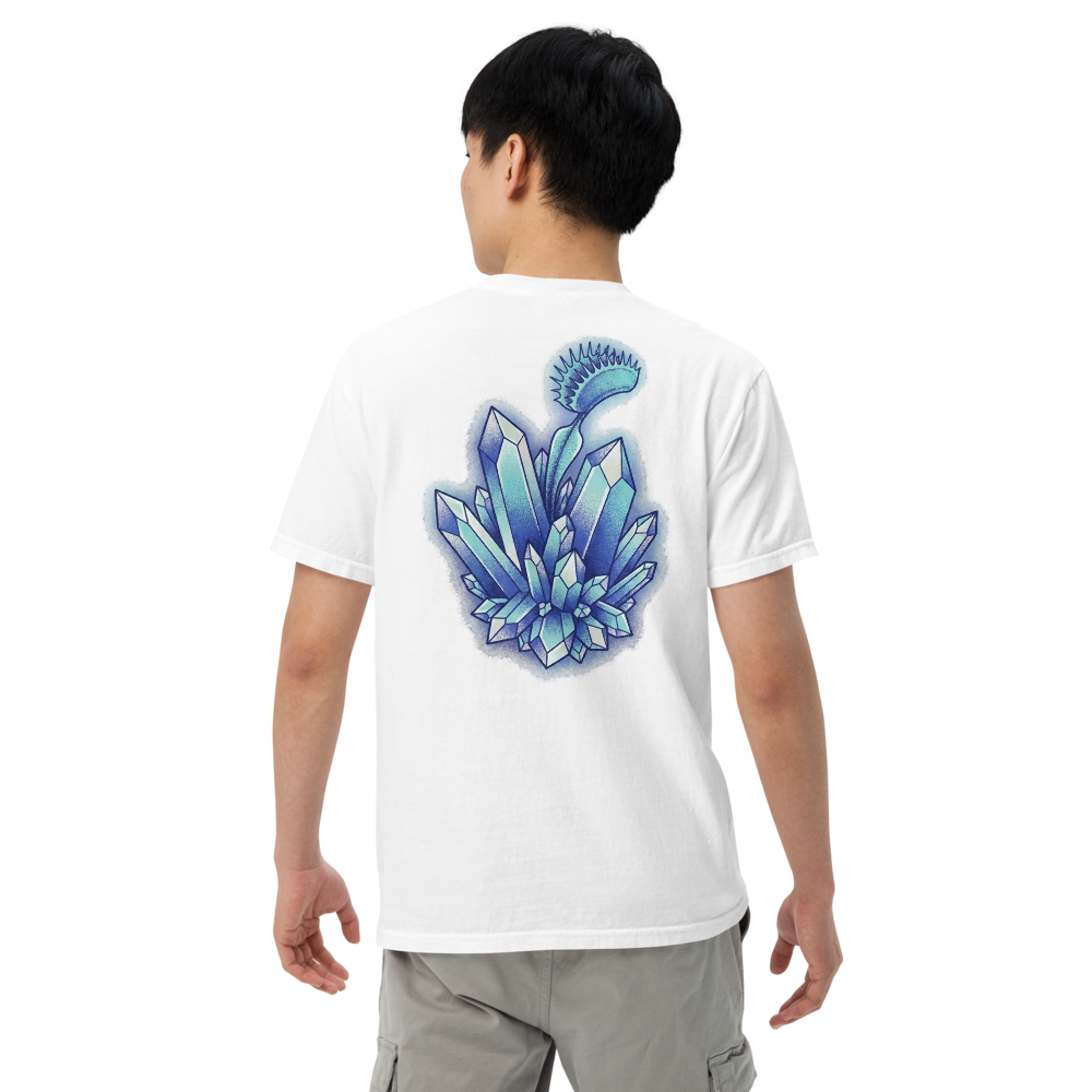 Venusfliegenfalle Kristall T-Shirt – Surreales Dotwork