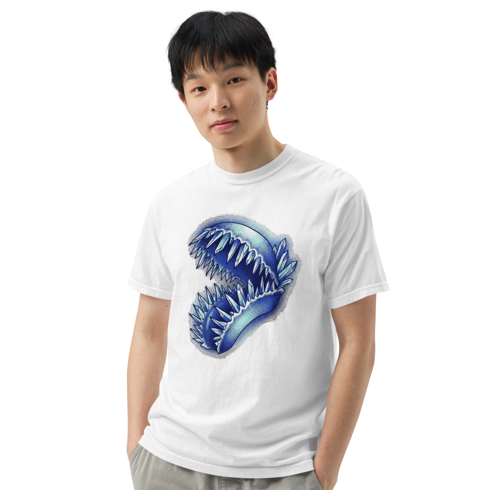 Venusfliegenfalle Kristall T-Shirt – Surreales Dotwork