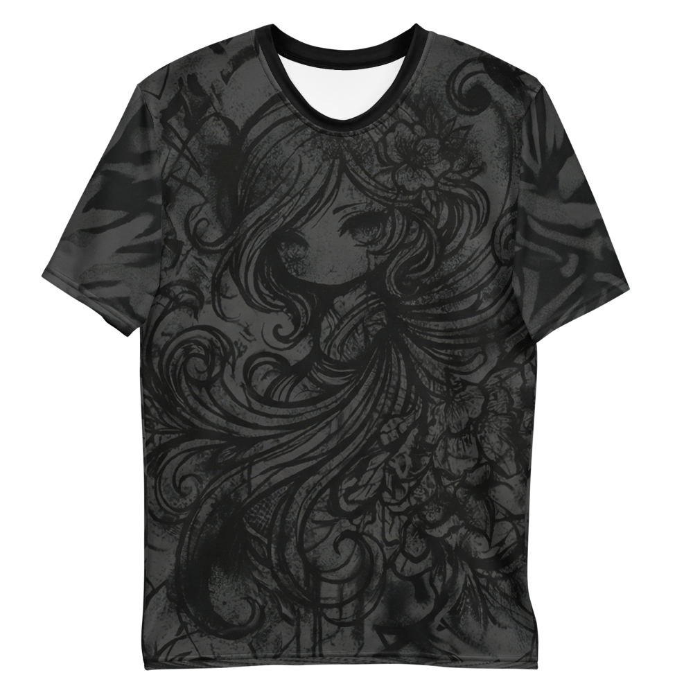 Dark Chibi Gothic T-Shirt – Monochromes Design